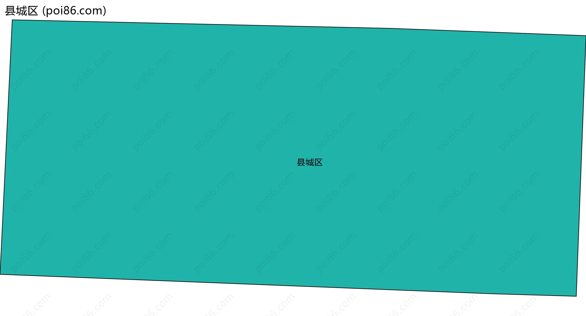 县城区边界地图