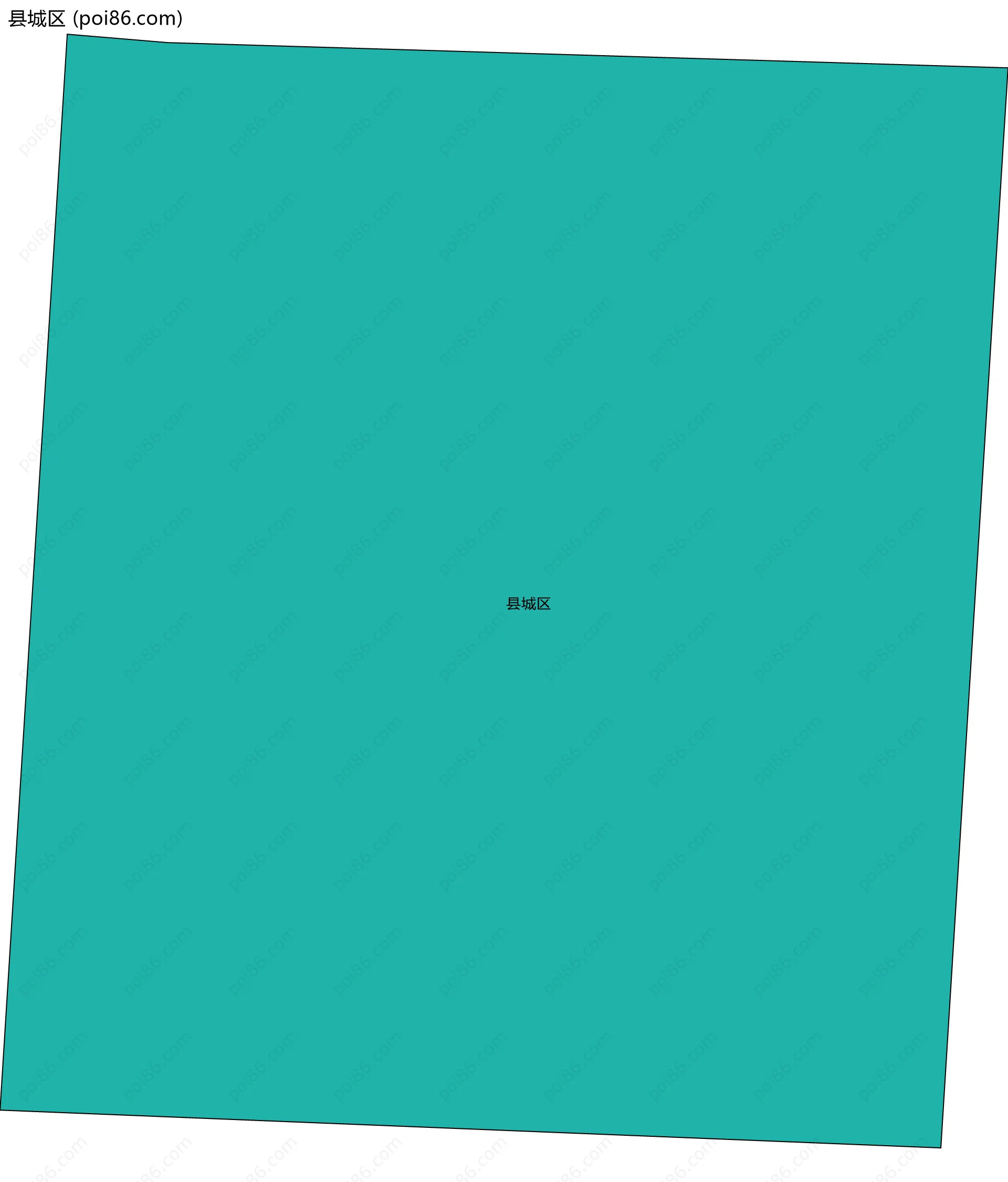 县城区边界地图