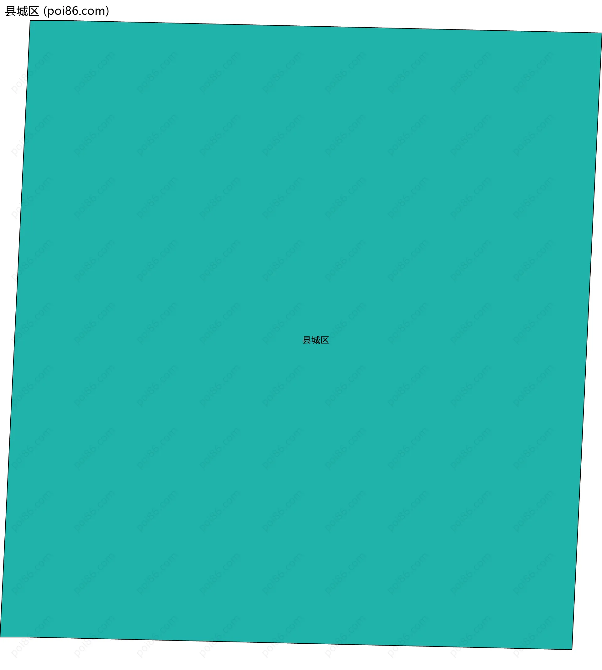 县城区边界地图