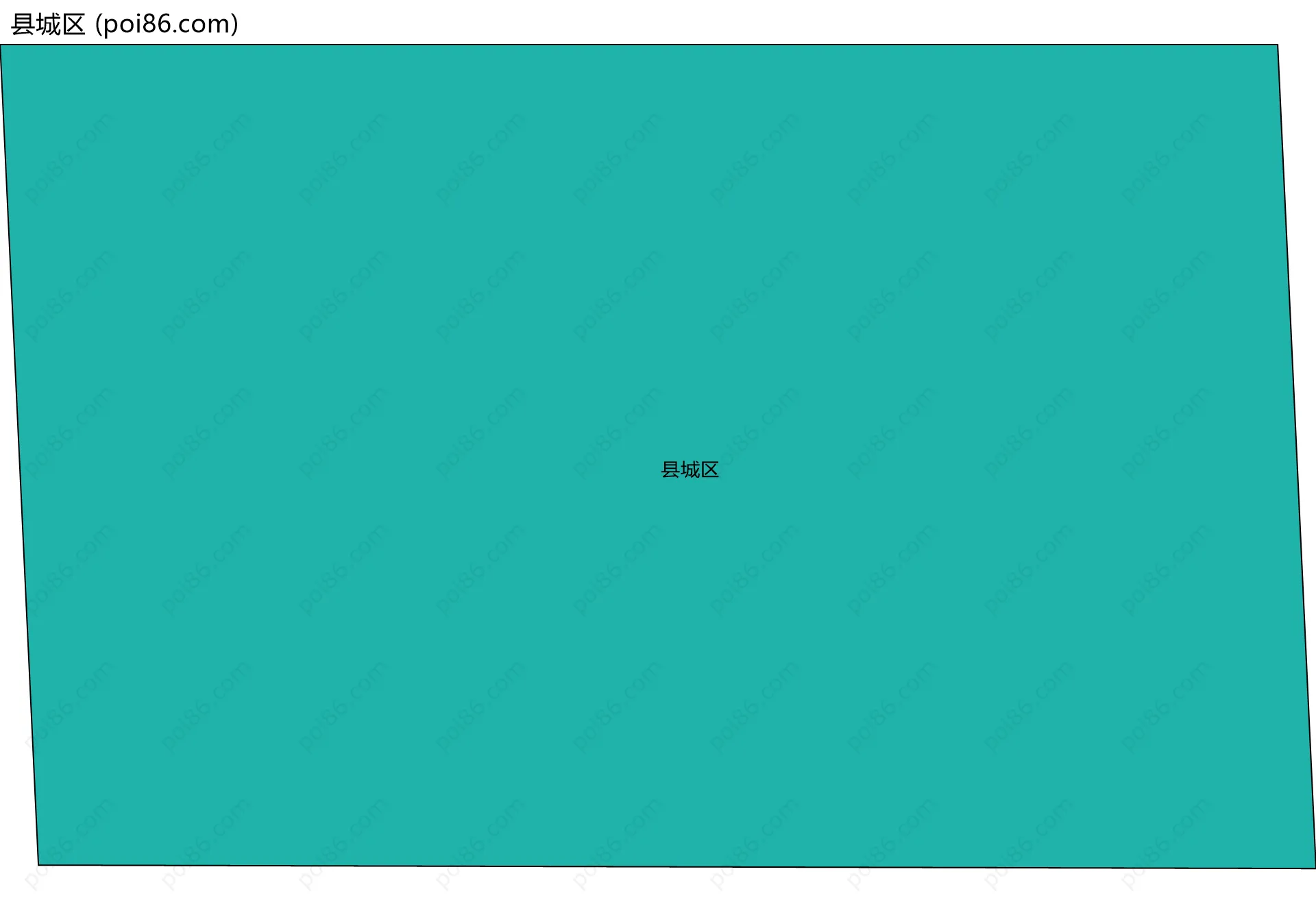县城区边界地图