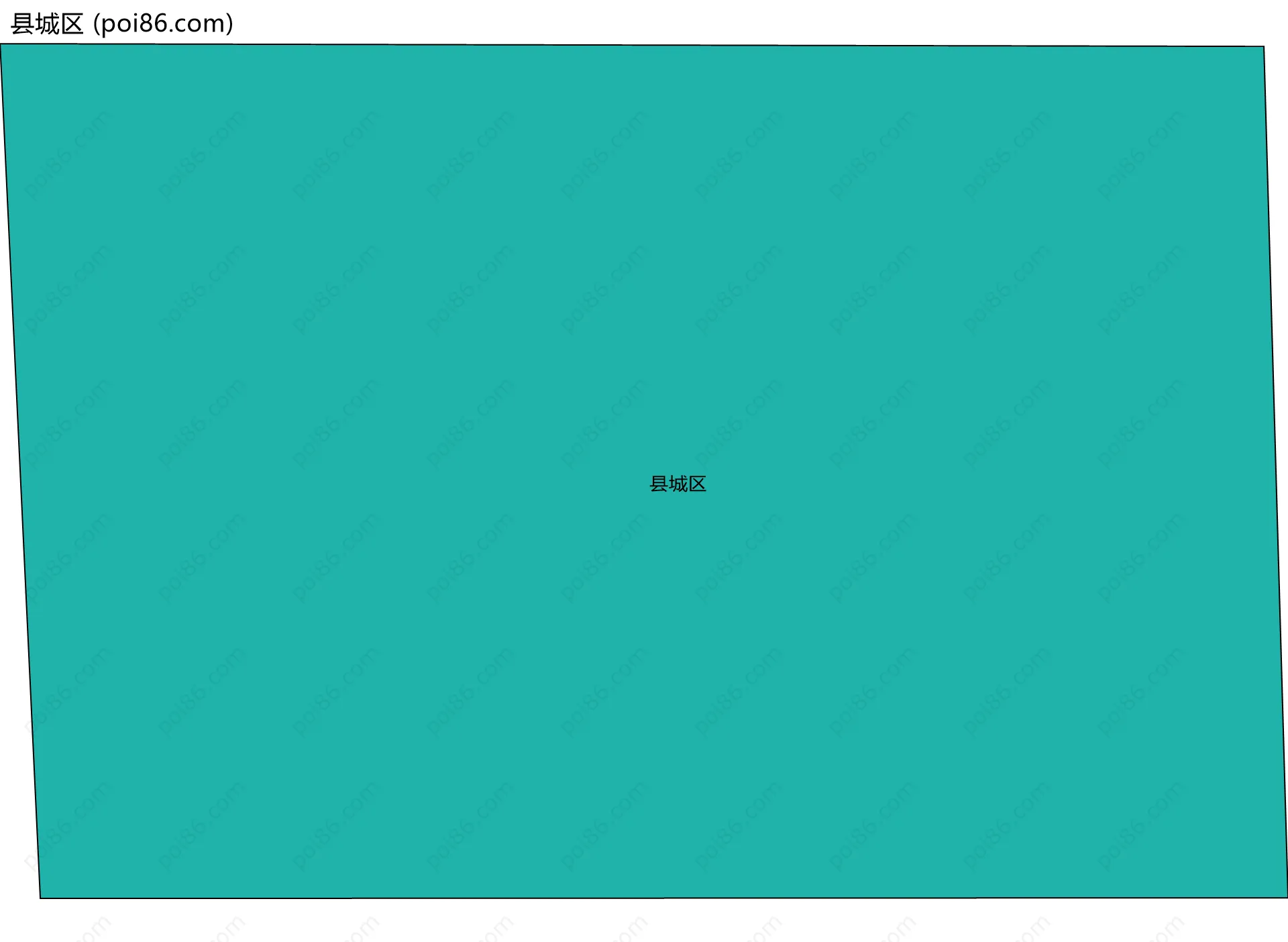 县城区边界地图