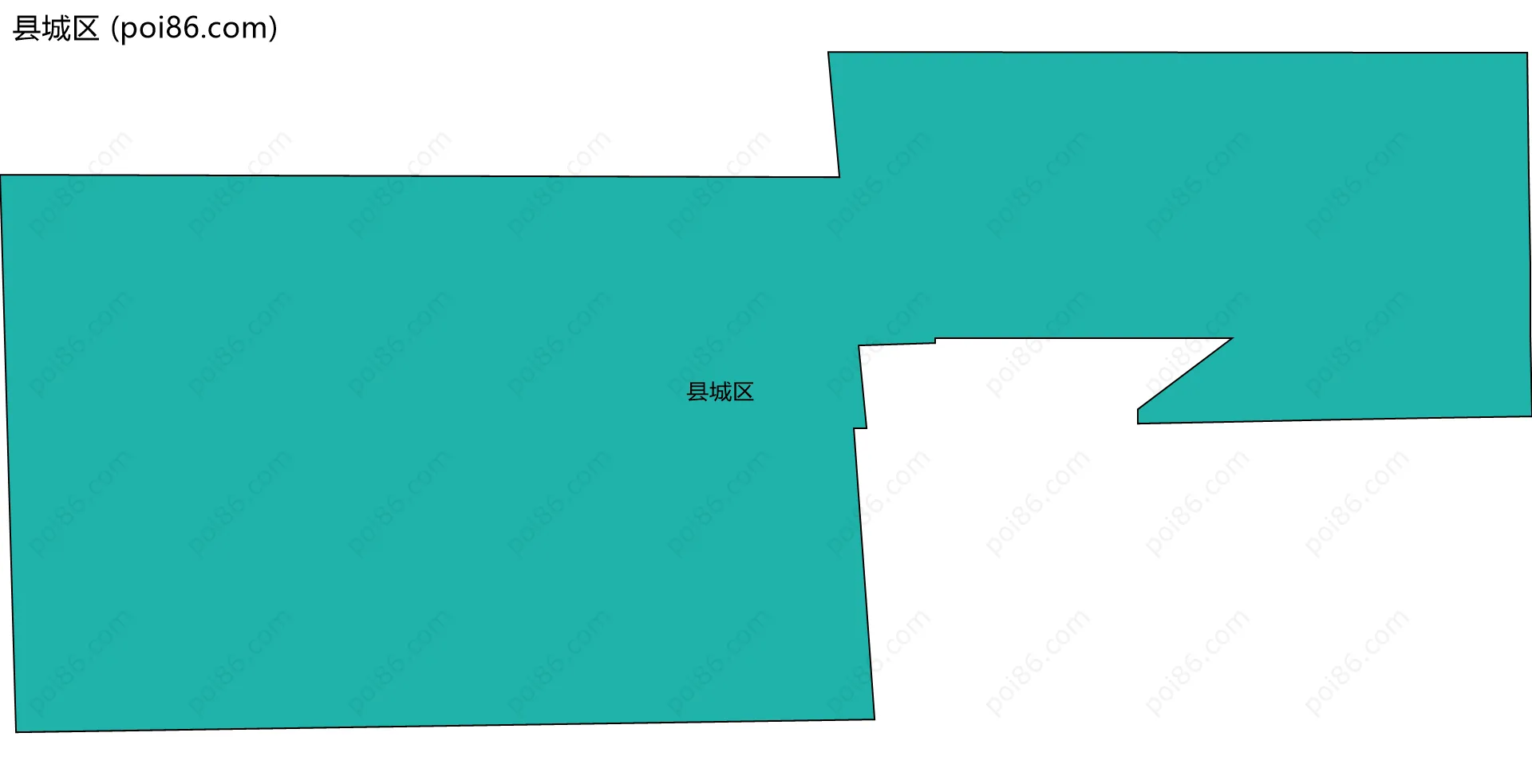 县城区边界地图