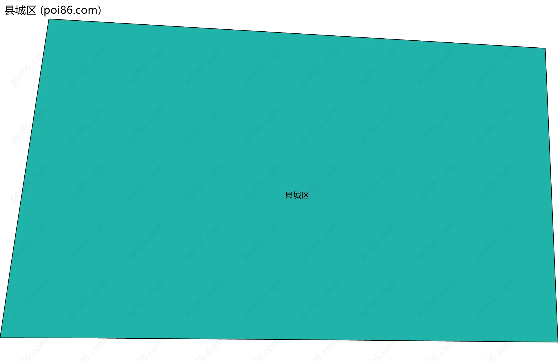 县城区边界地图