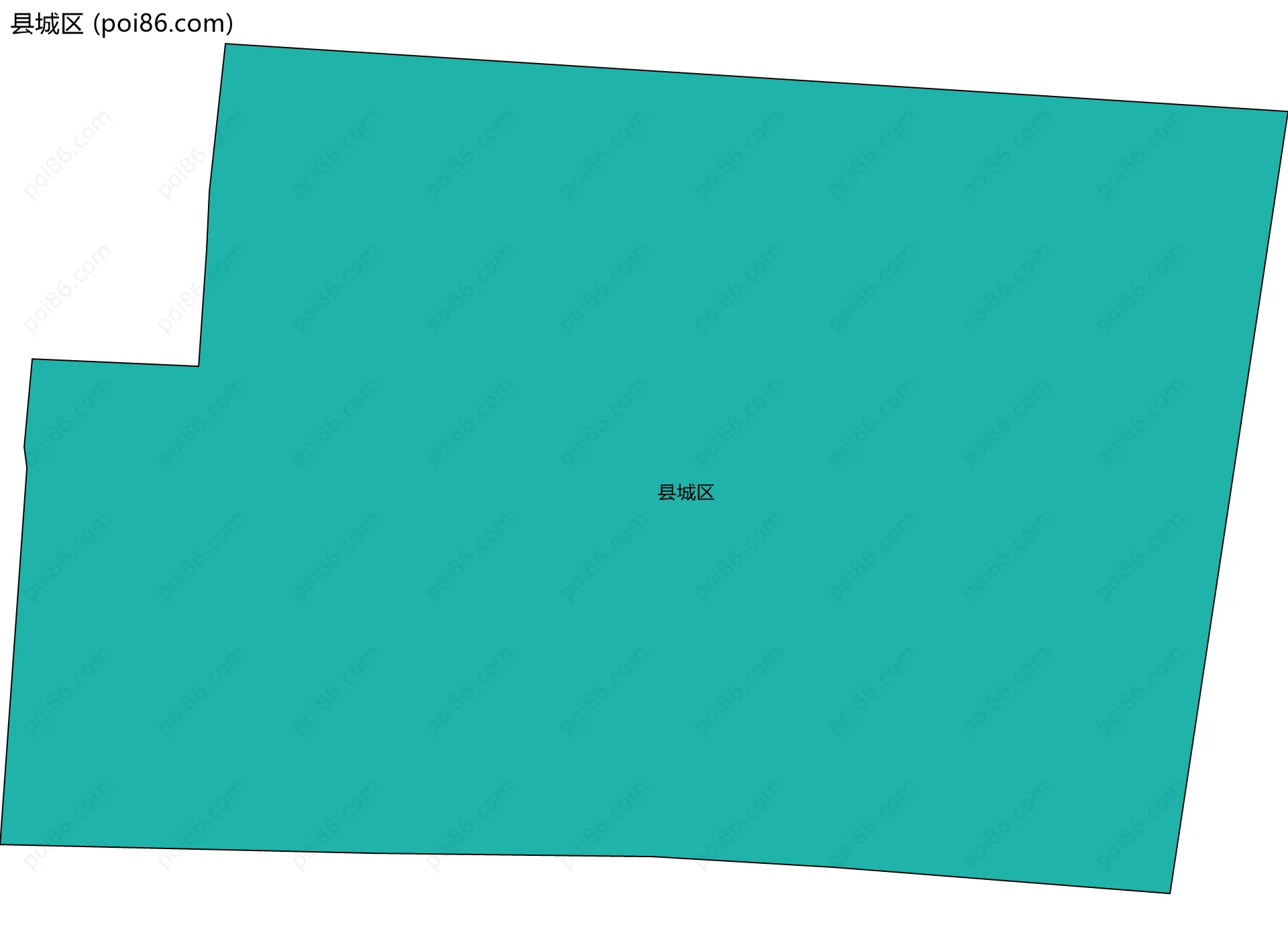 县城区边界地图
