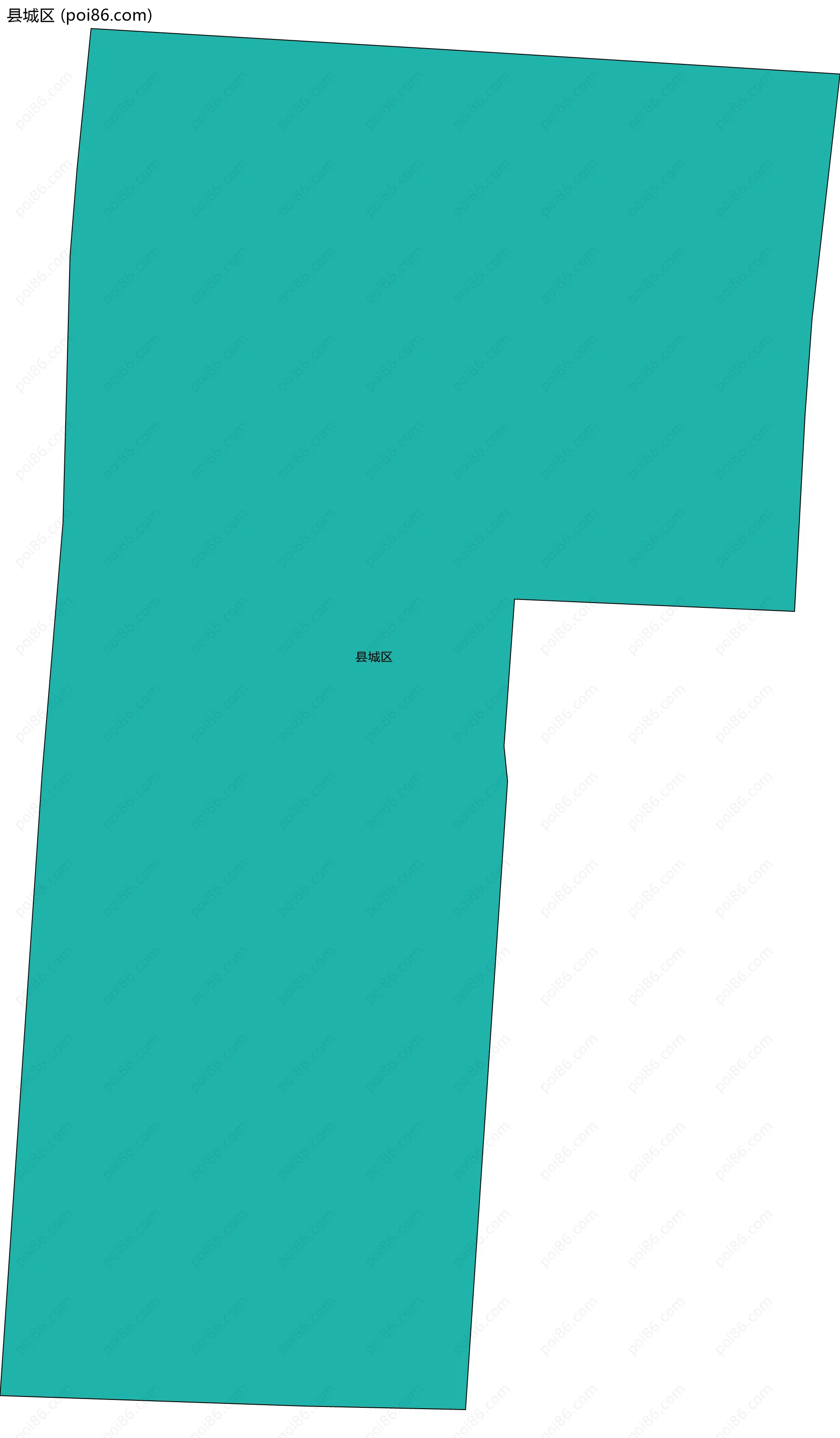 县城区边界地图