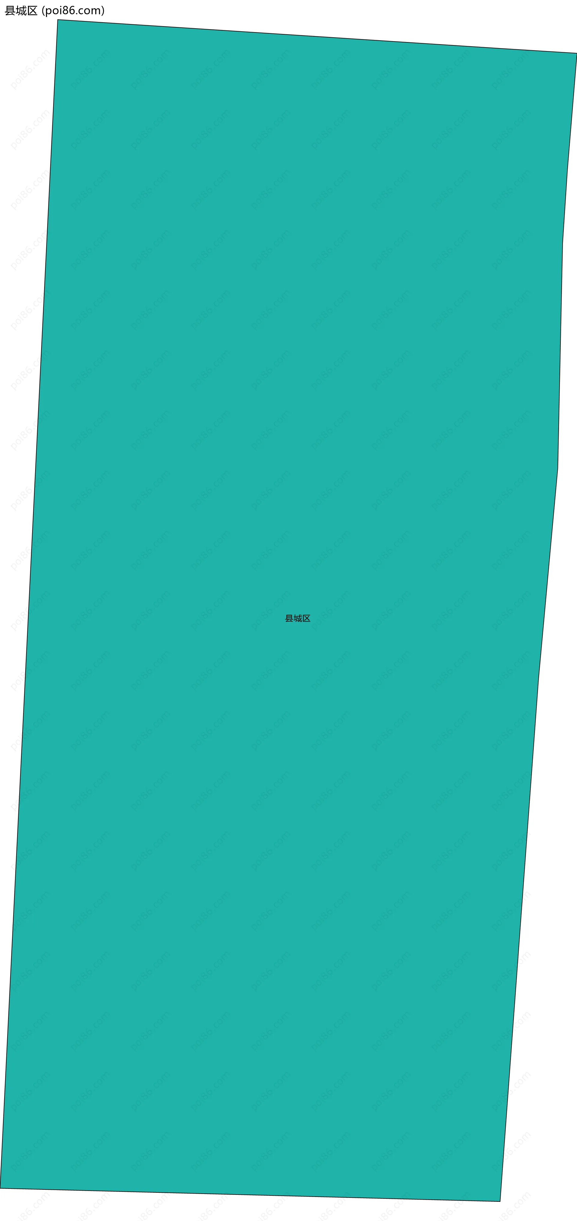 县城区边界地图