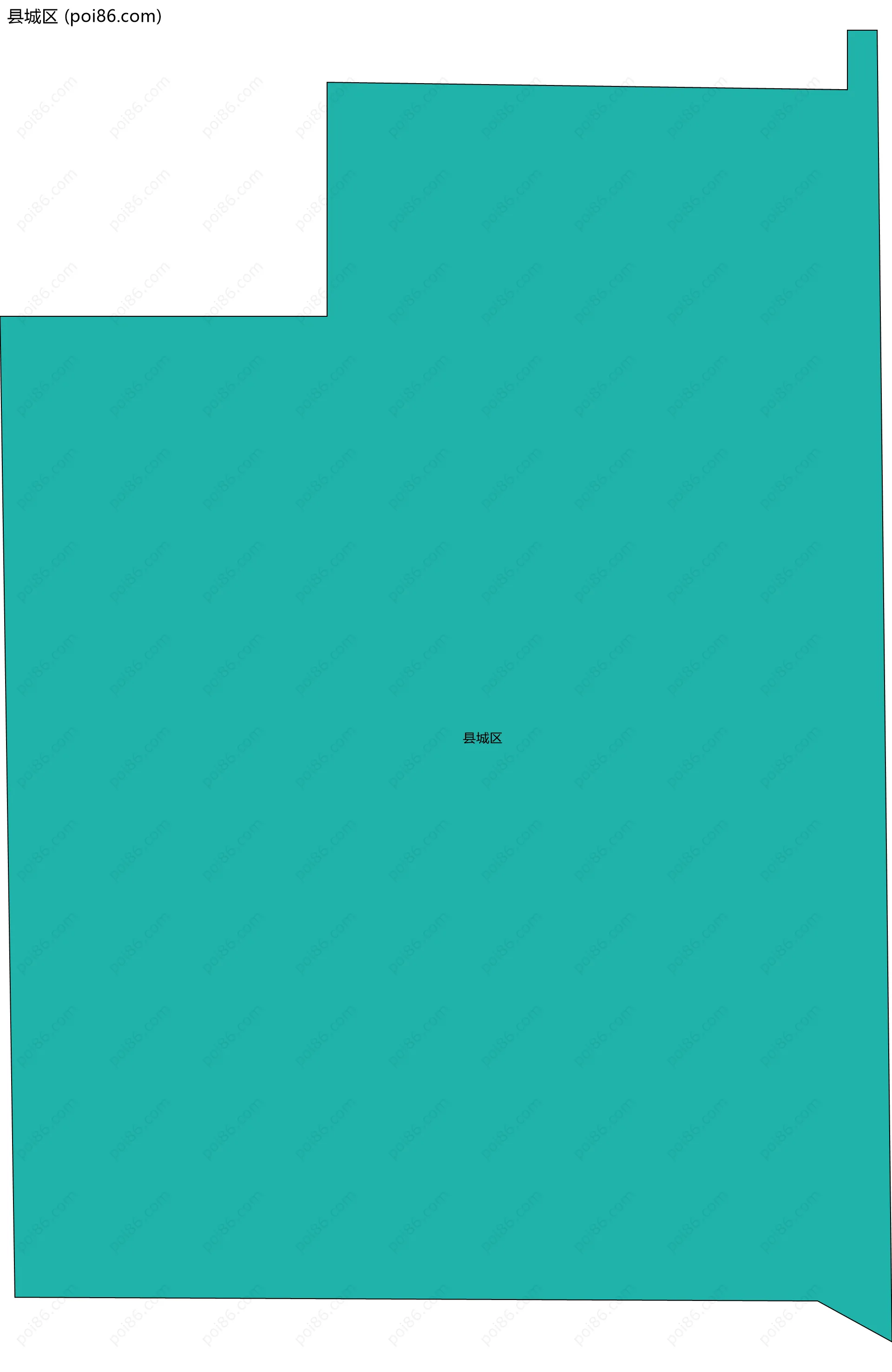 县城区边界地图