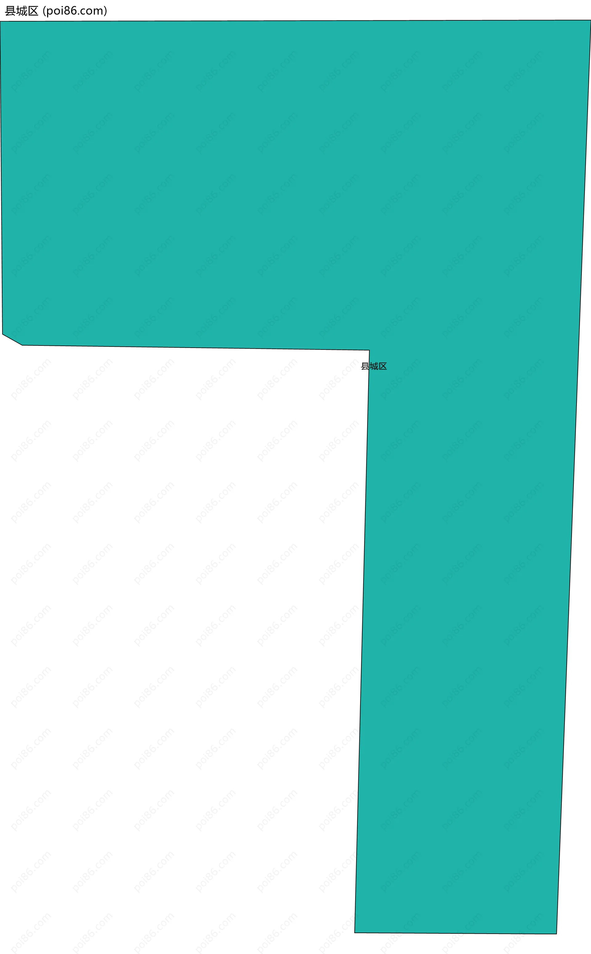 县城区边界地图