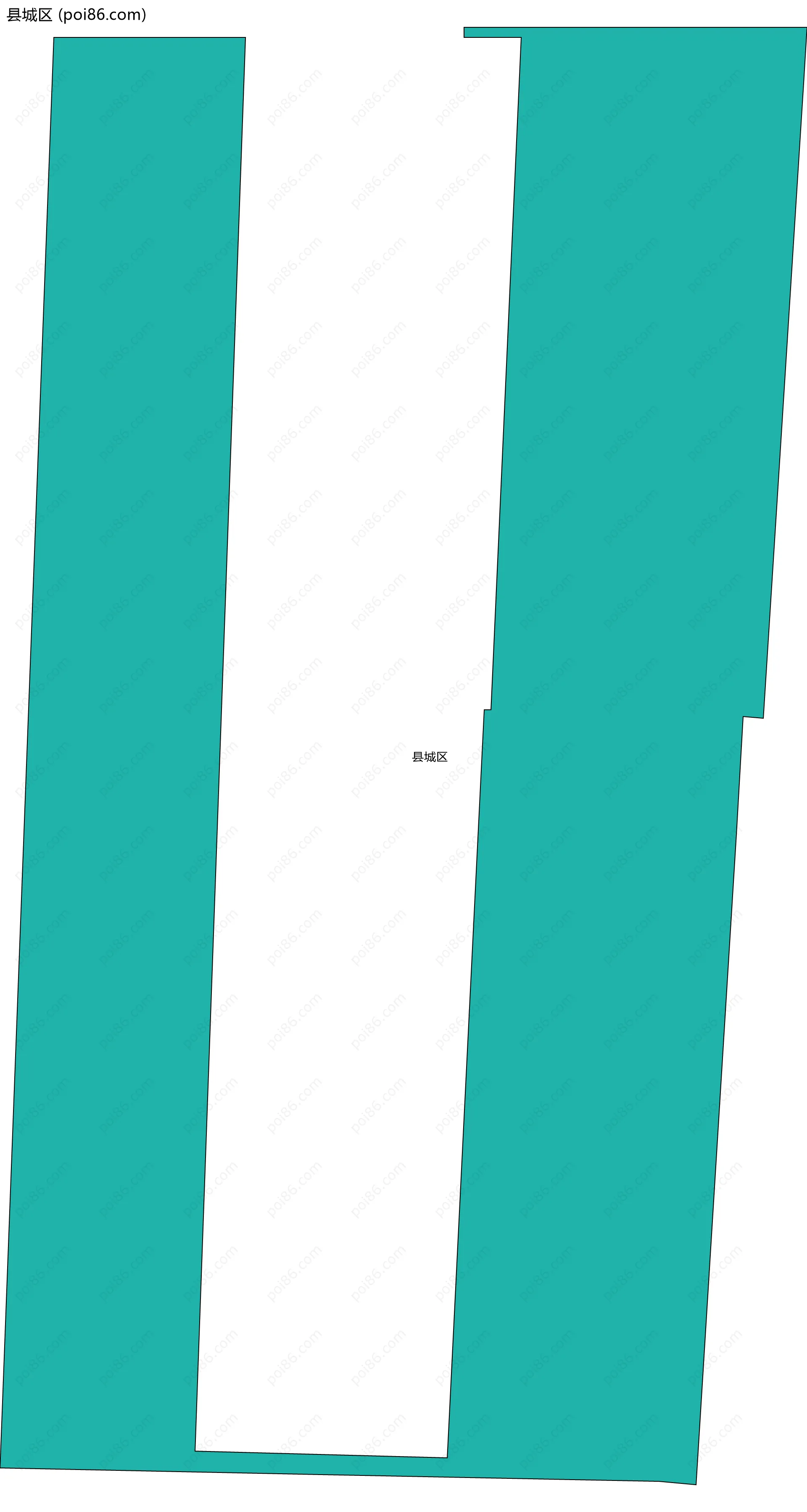 县城区边界地图