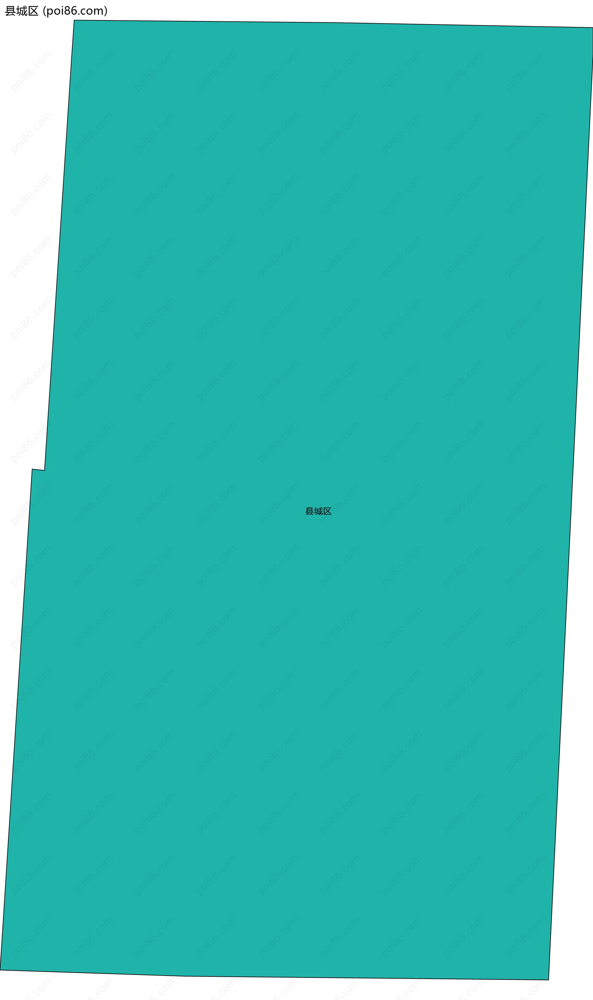 县城区边界地图