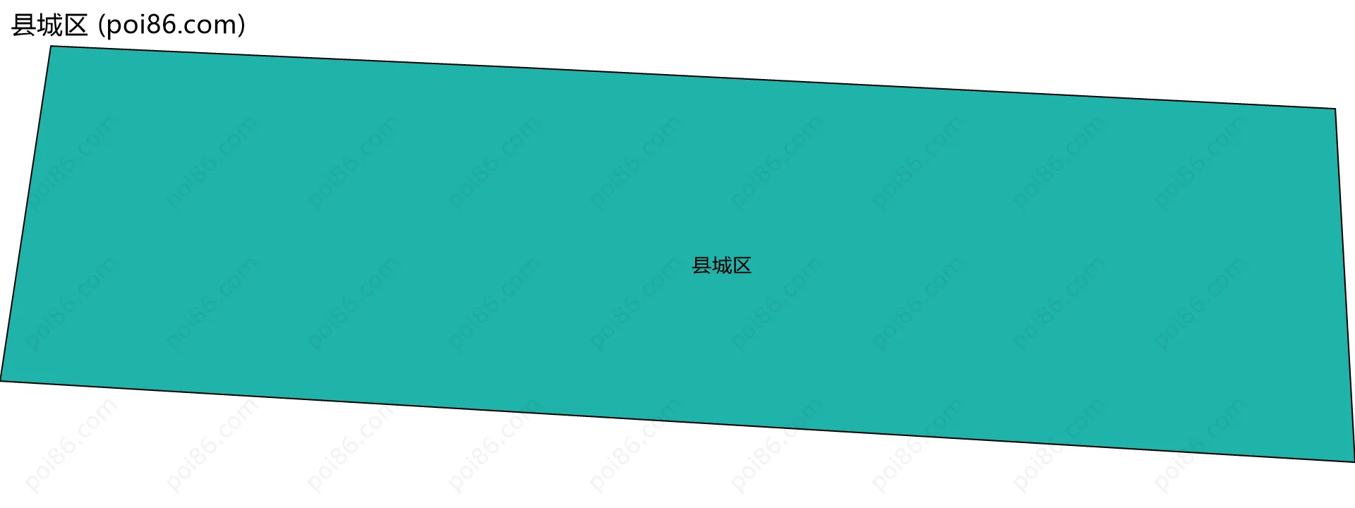 县城区边界地图