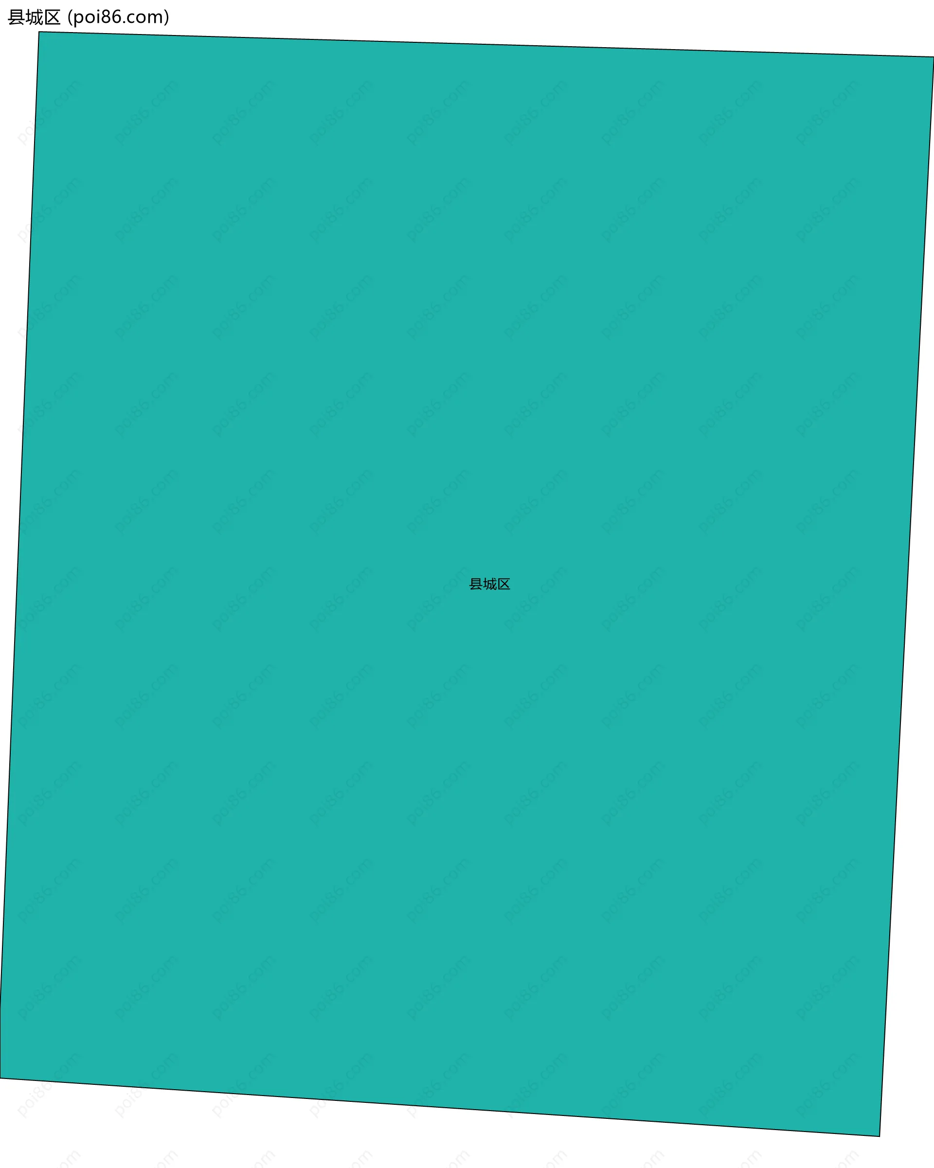 县城区边界地图