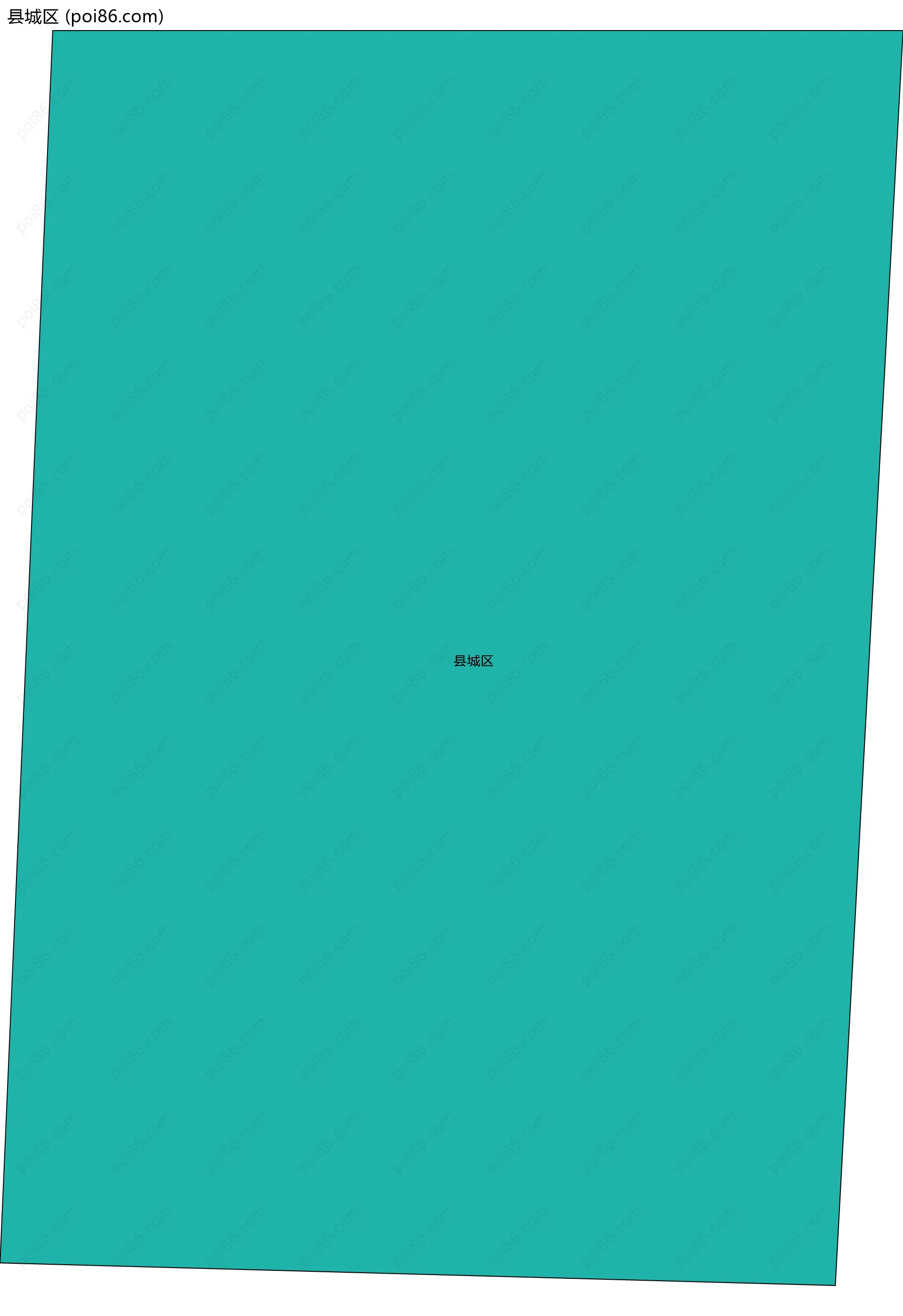 县城区边界地图