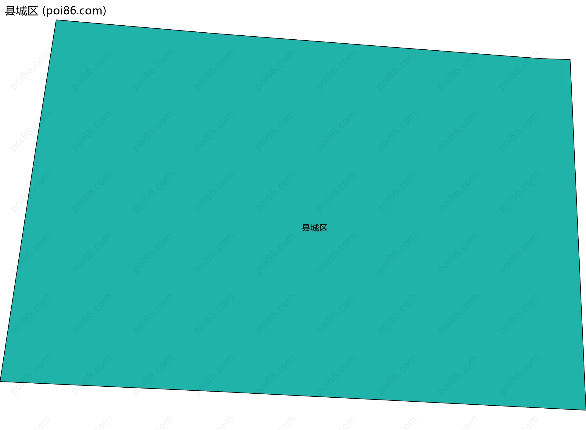 县城区边界地图