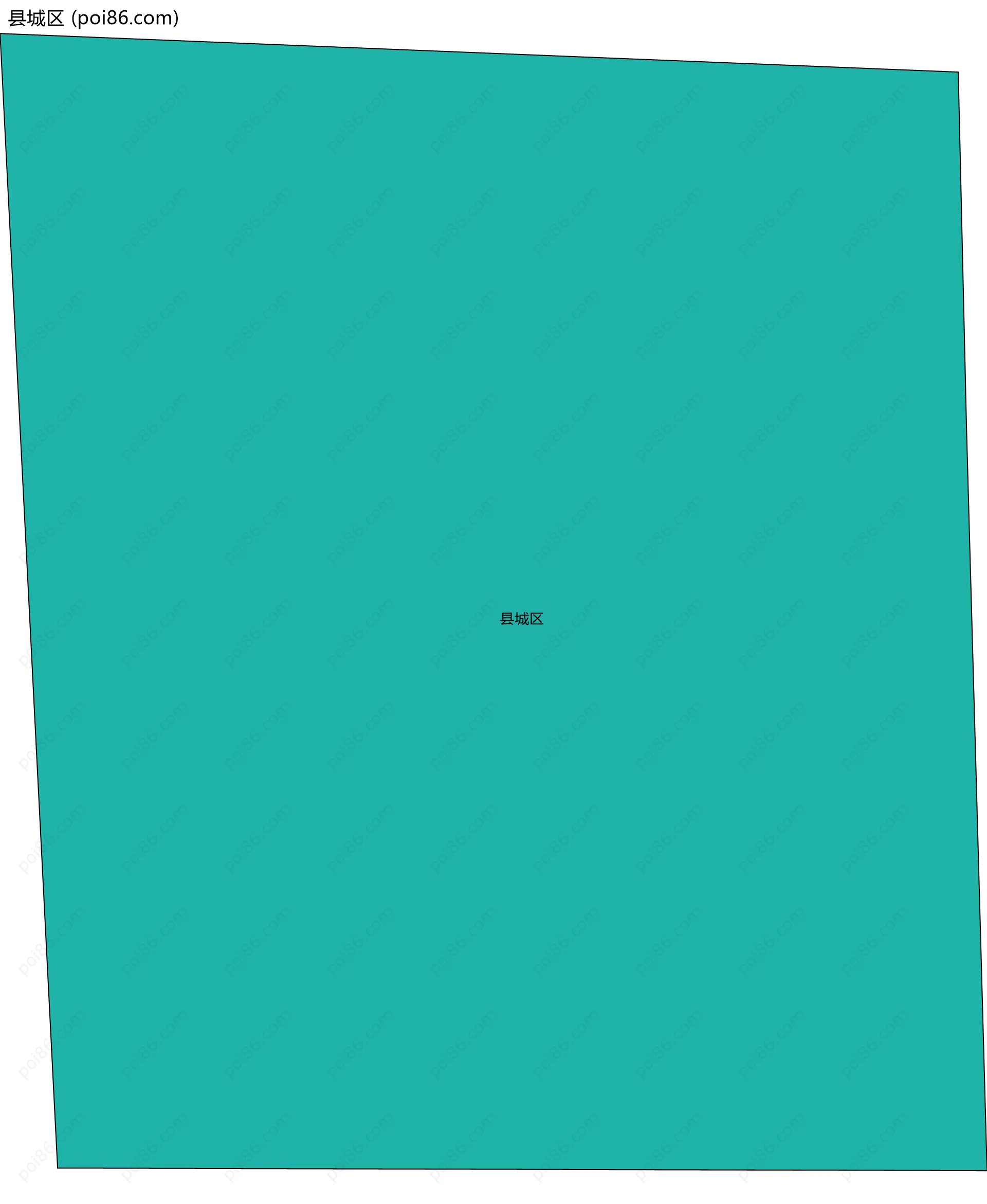 县城区边界地图