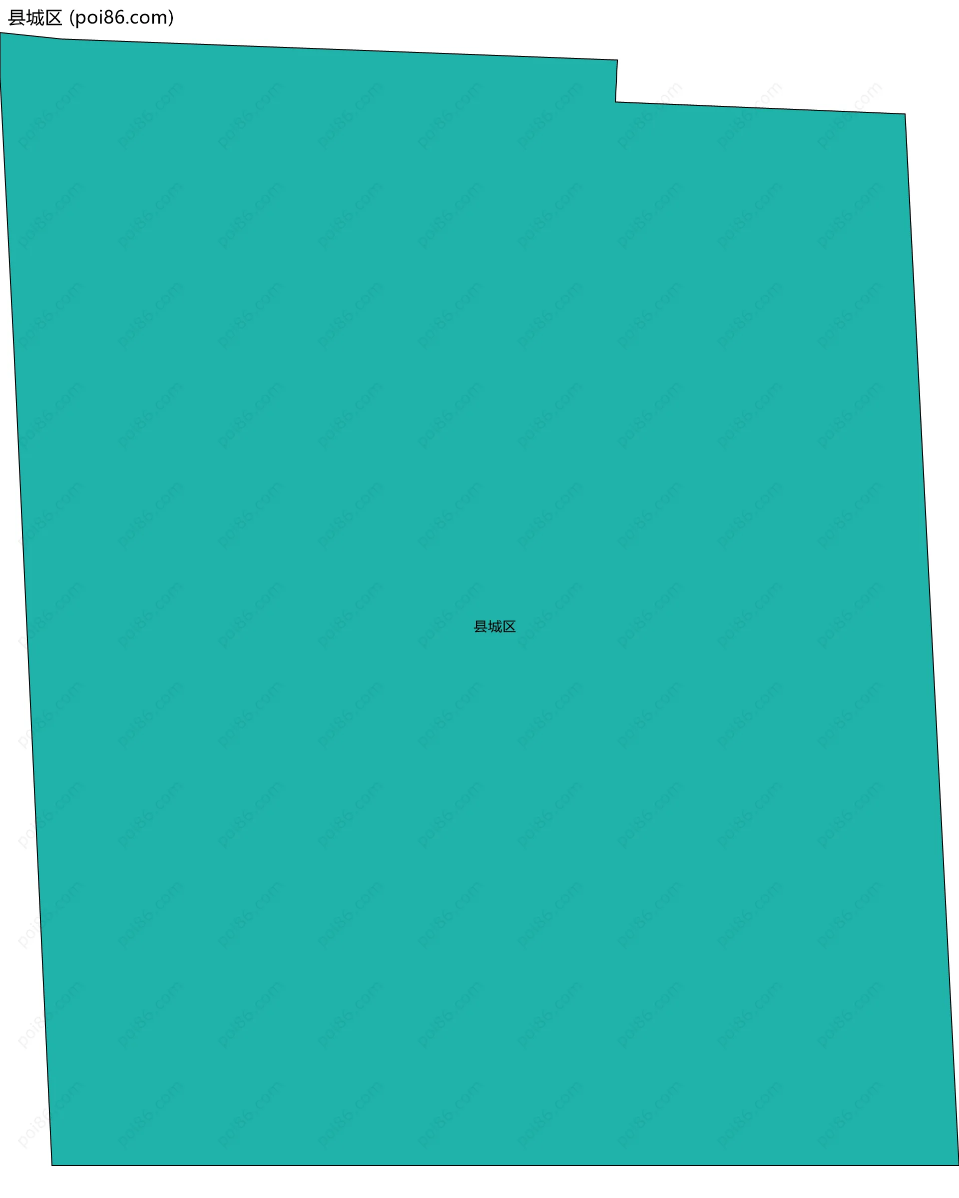 县城区边界地图