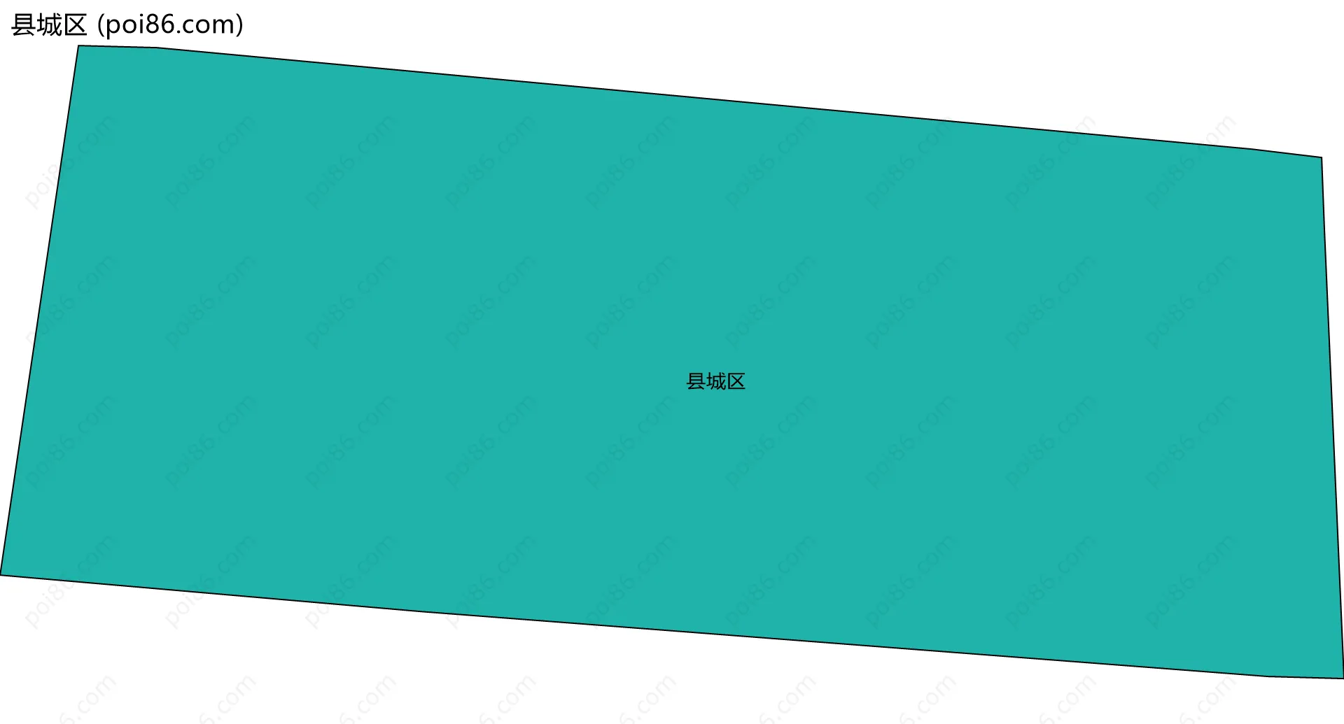 县城区边界地图