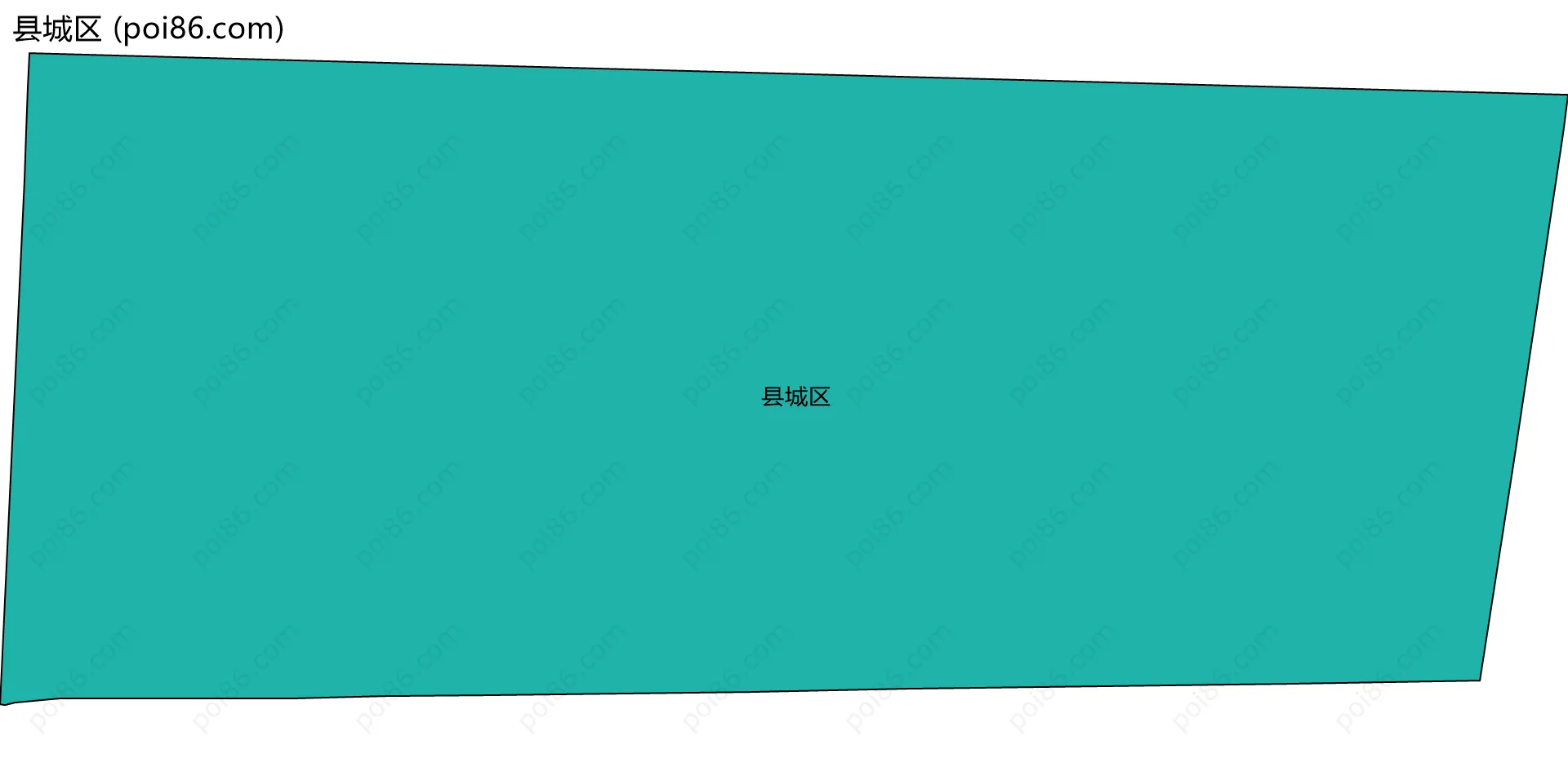 县城区边界地图