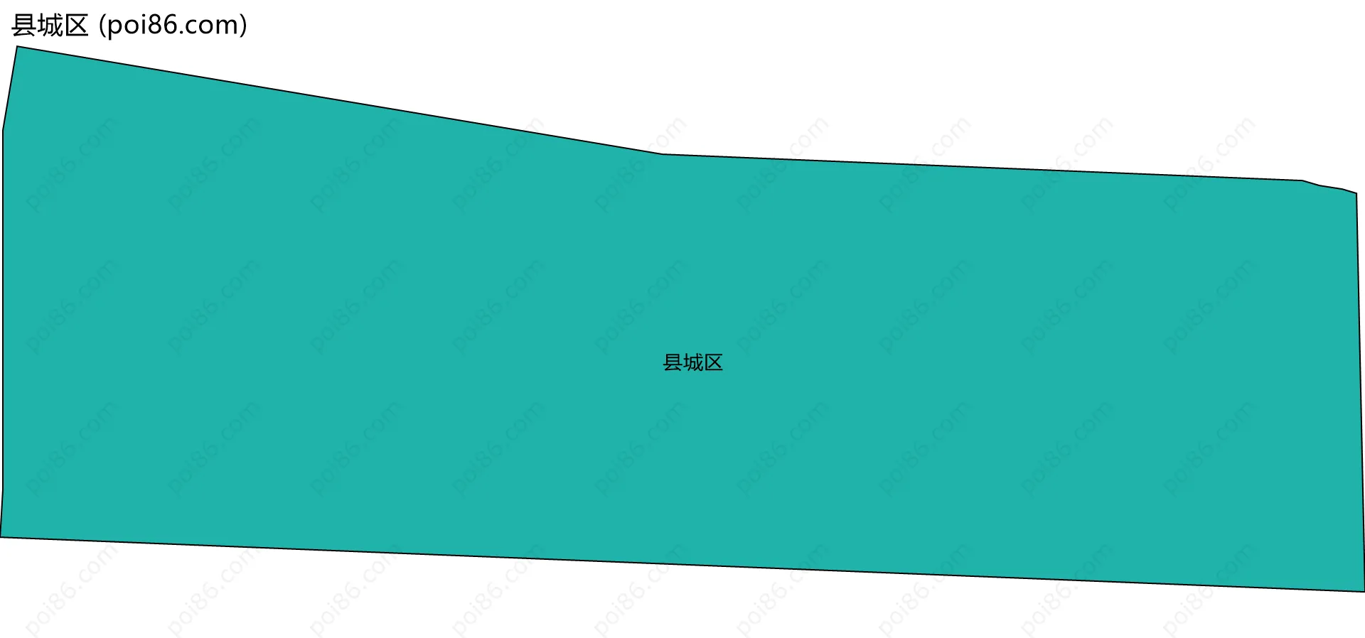 县城区边界地图