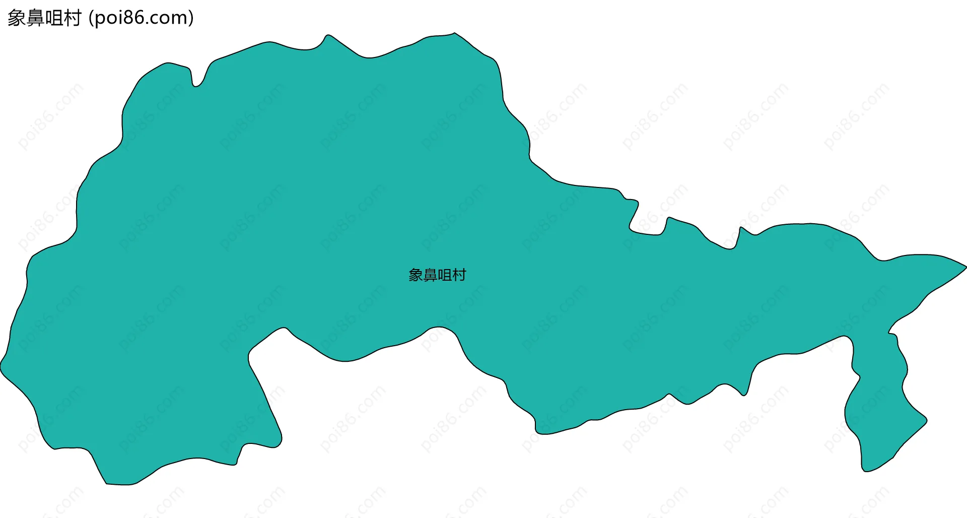 象鼻咀村边界地图