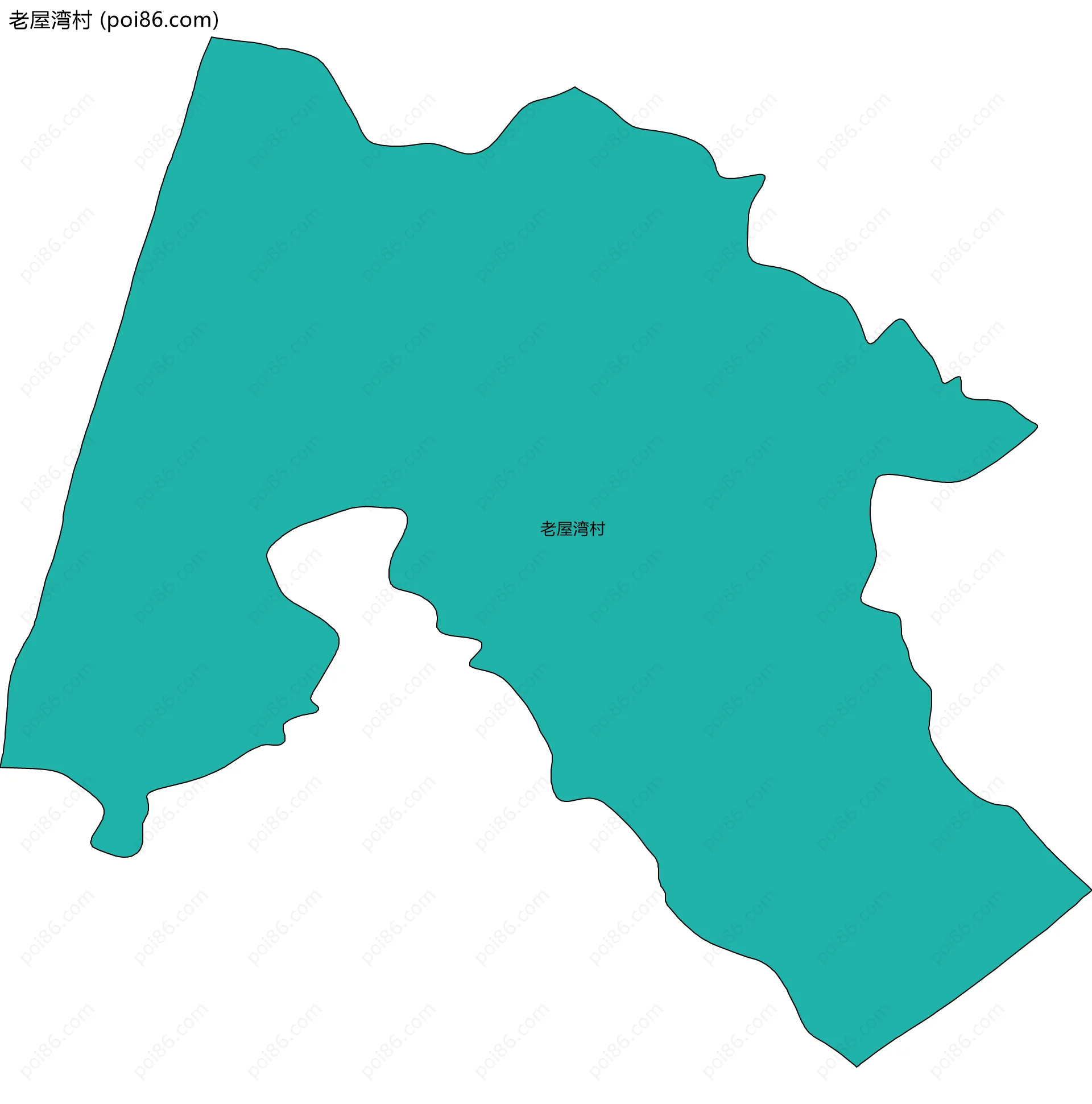 老屋湾村边界地图