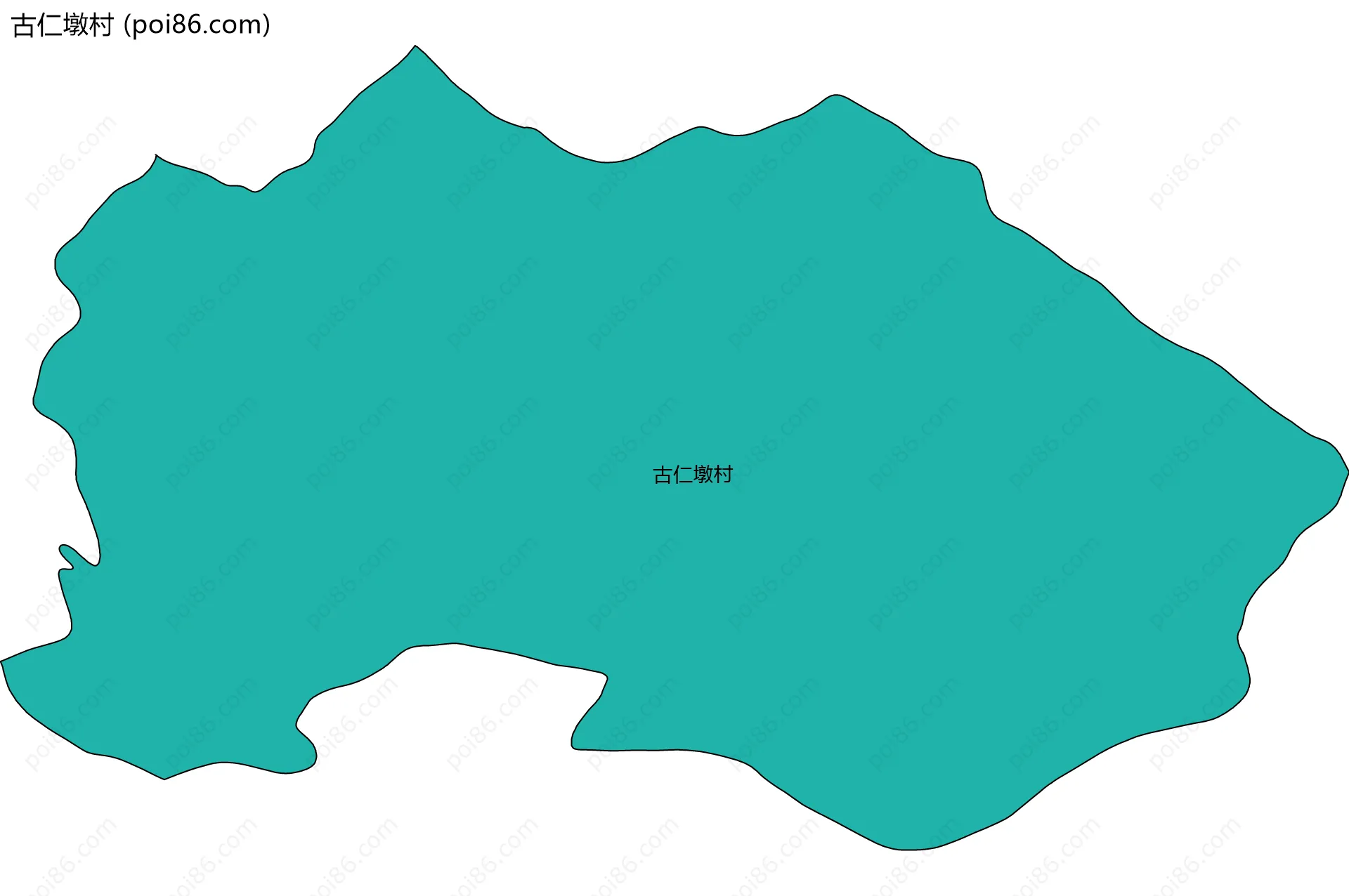 古仁墩村边界地图