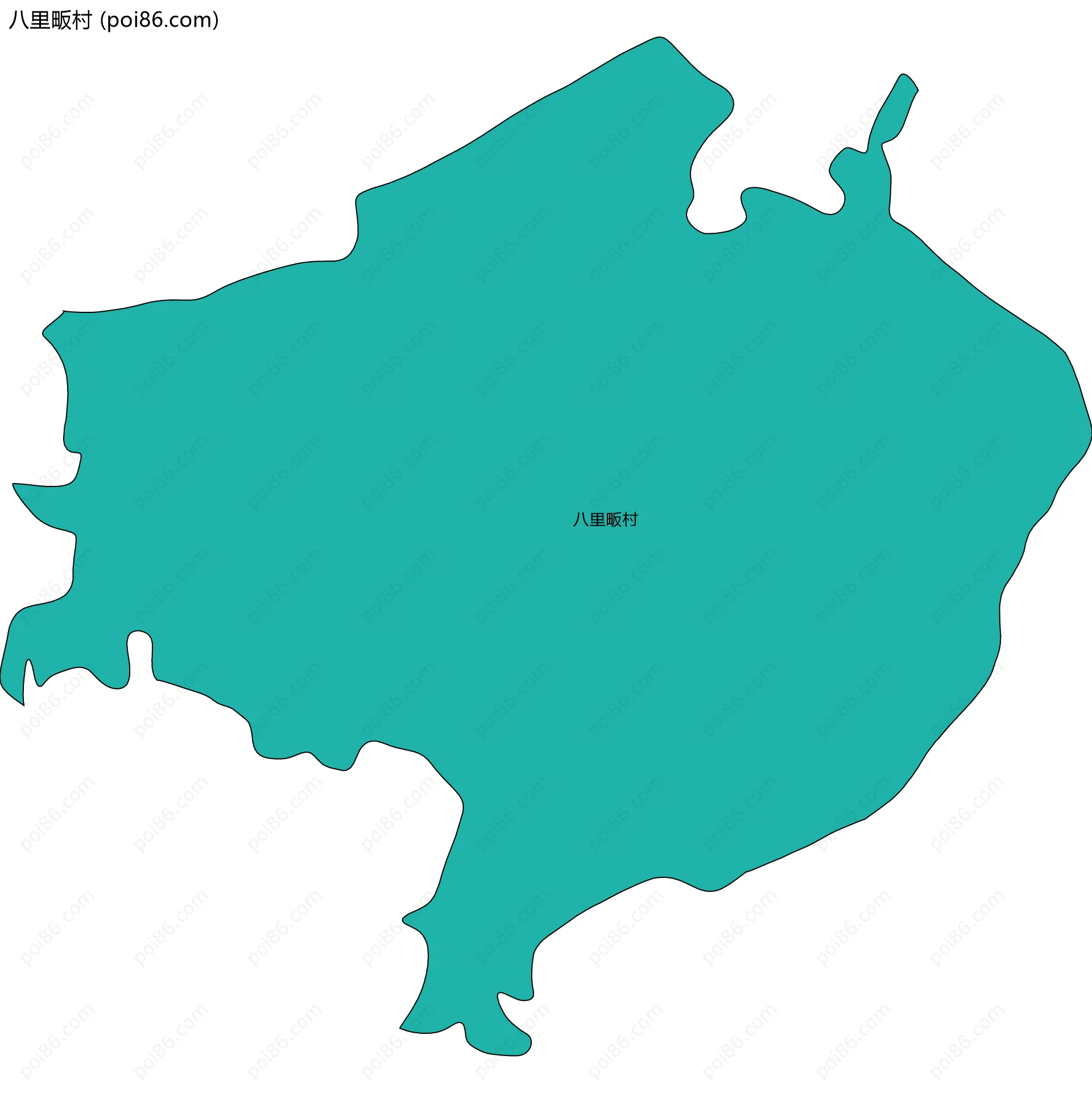 八里畈村边界地图