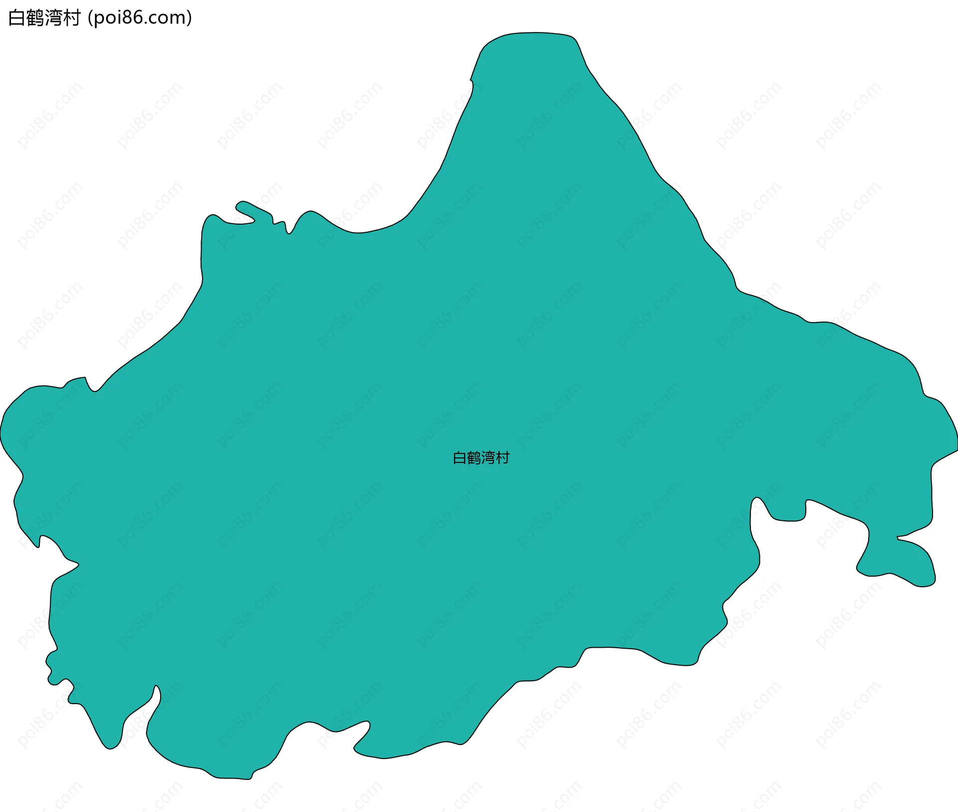 白鹤湾村边界地图