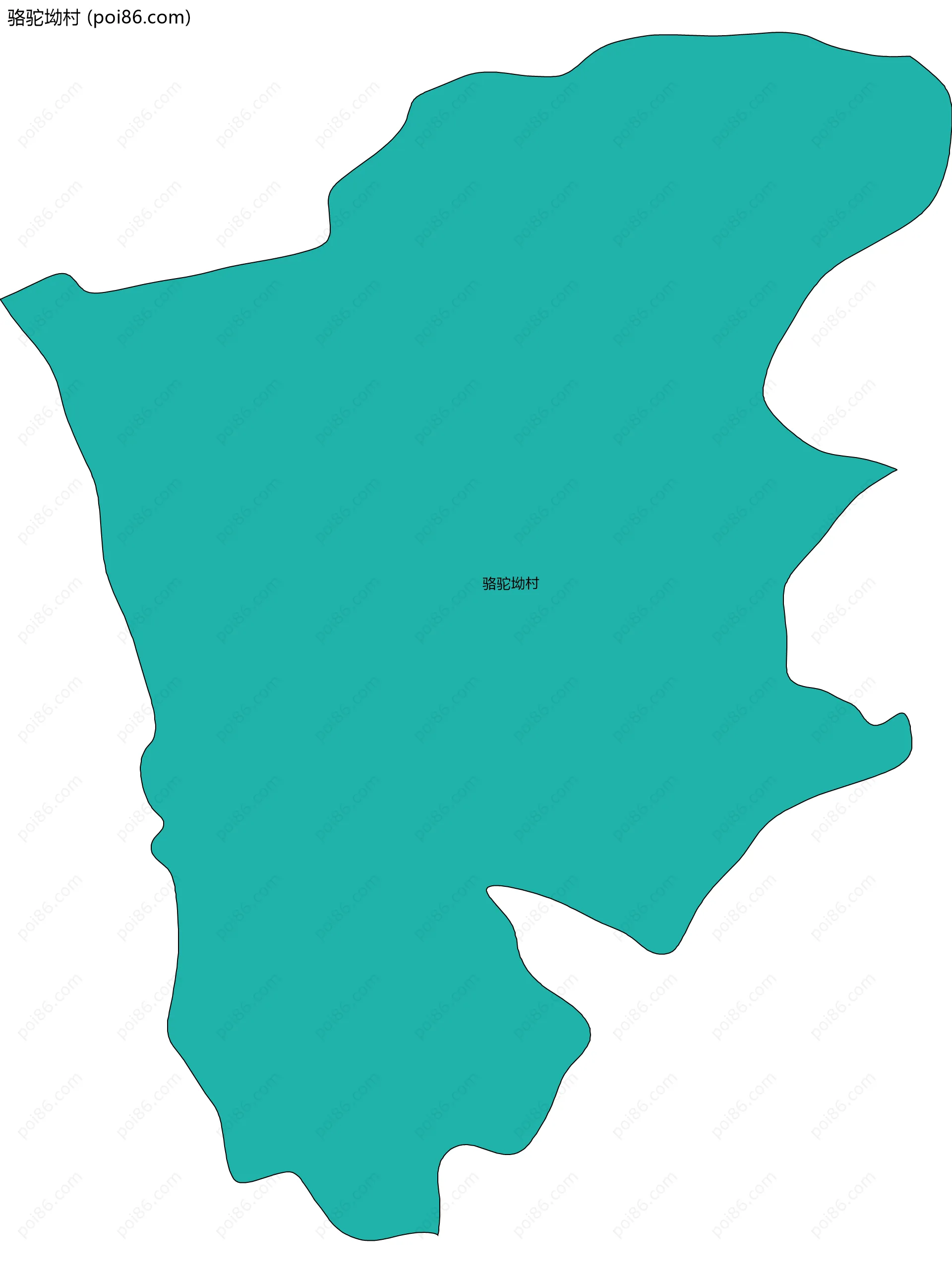 骆驼坳村边界地图