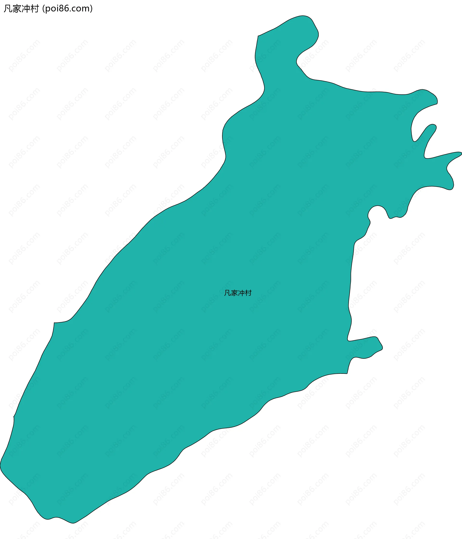 凡家冲村边界地图