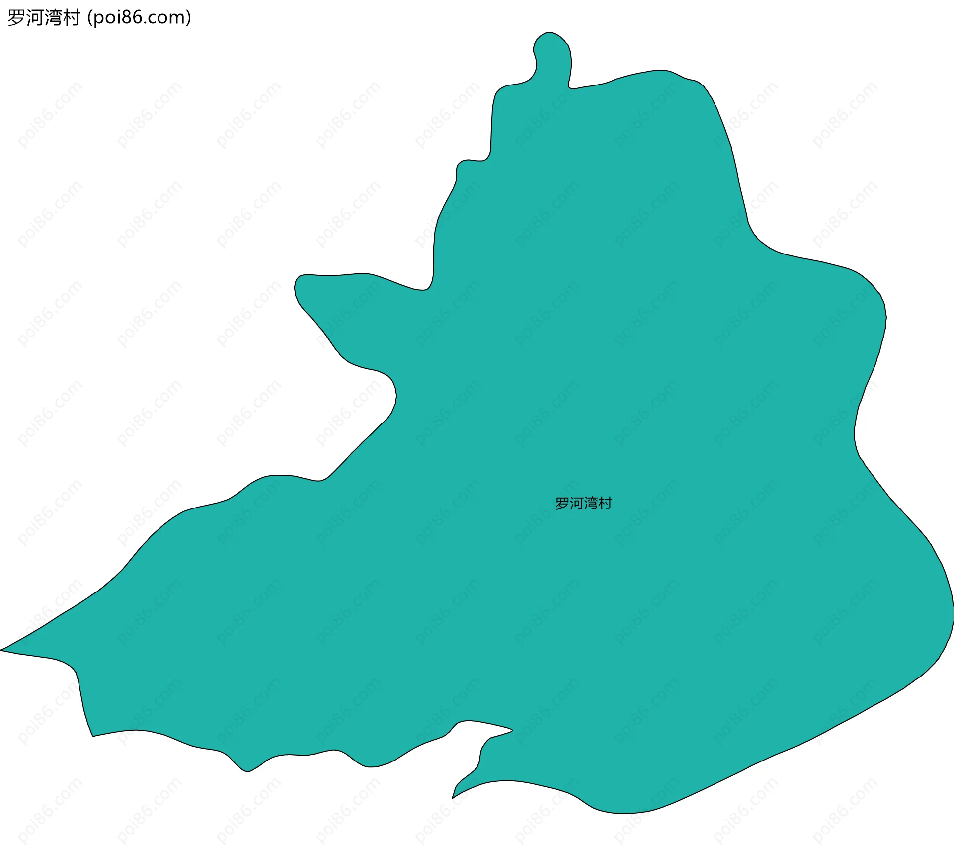 罗河湾村边界地图