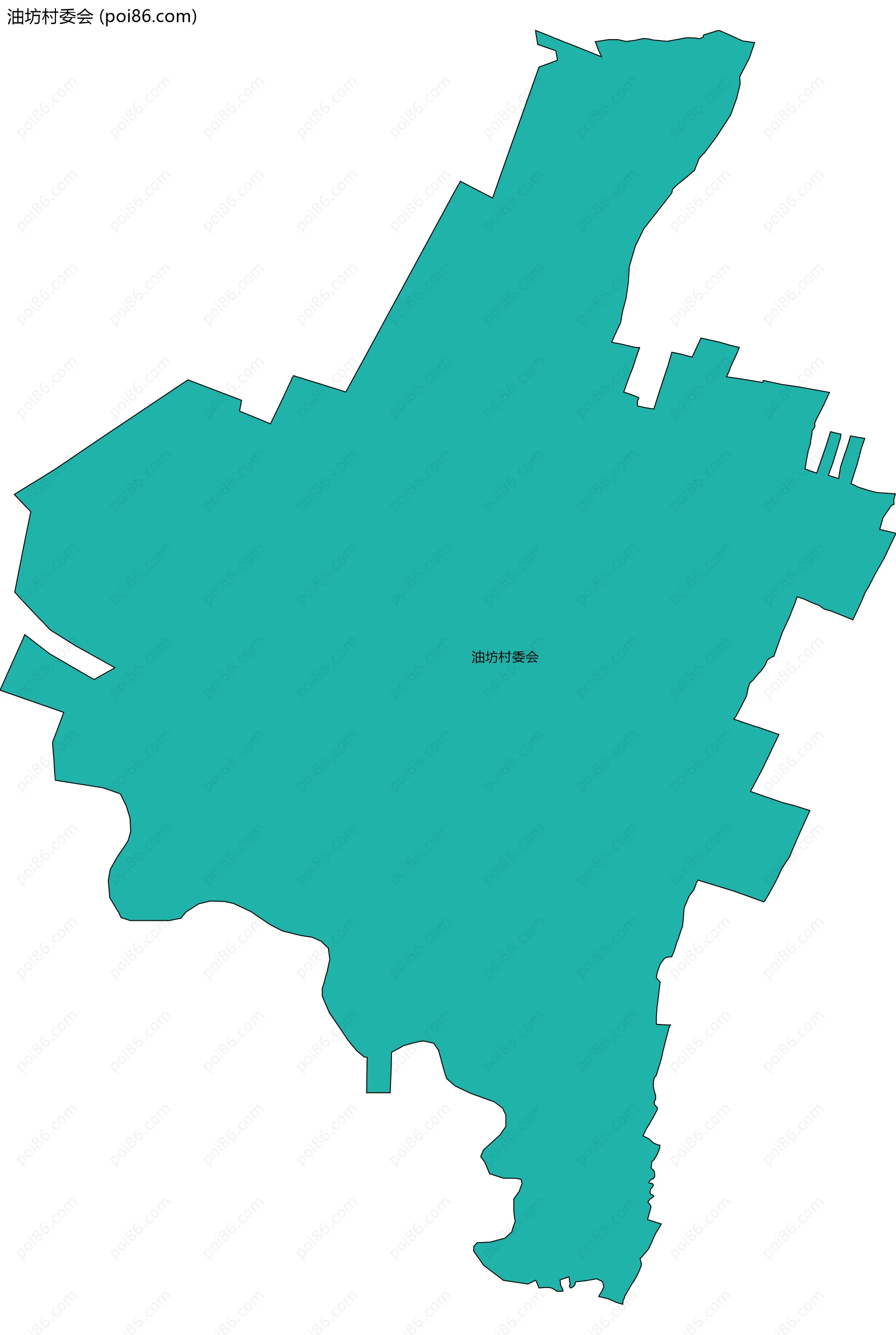 油坊村委会边界地图