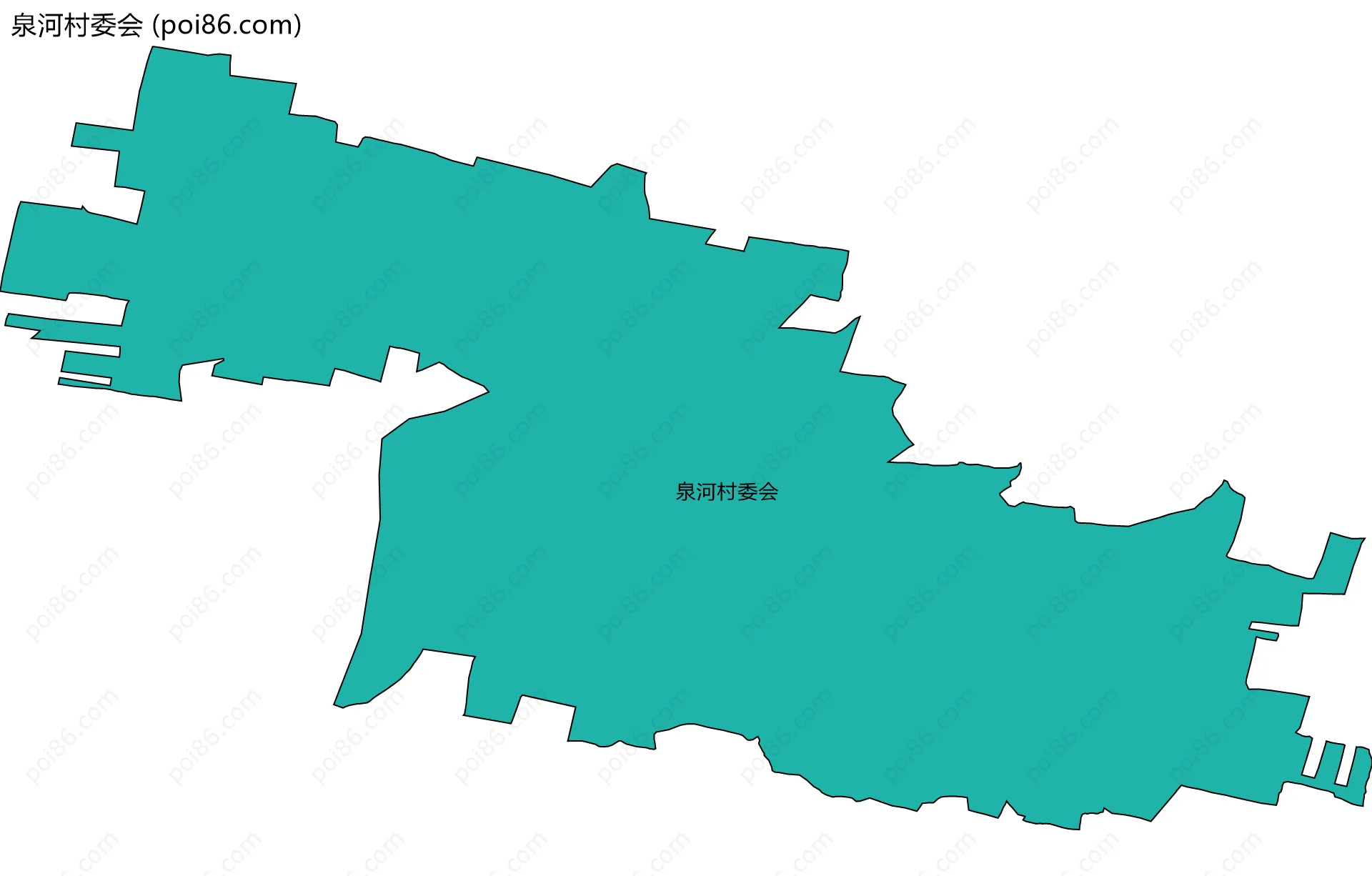 泉河村委会边界地图
