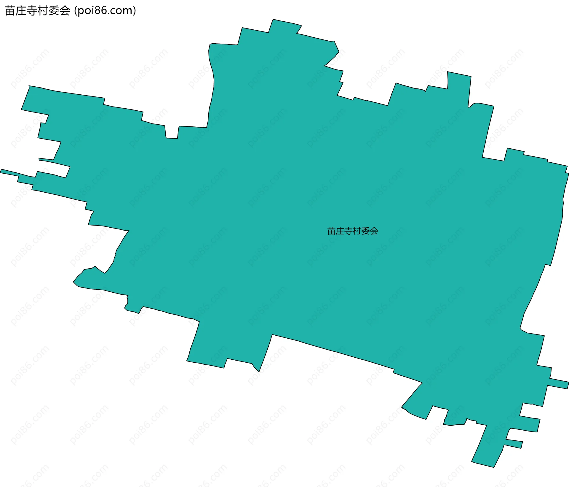 苗庄寺村委会边界地图