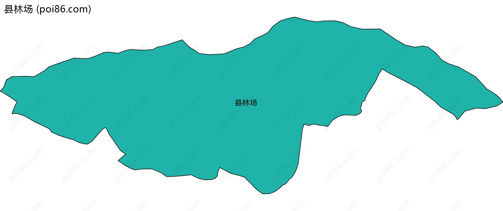 县林场边界地图