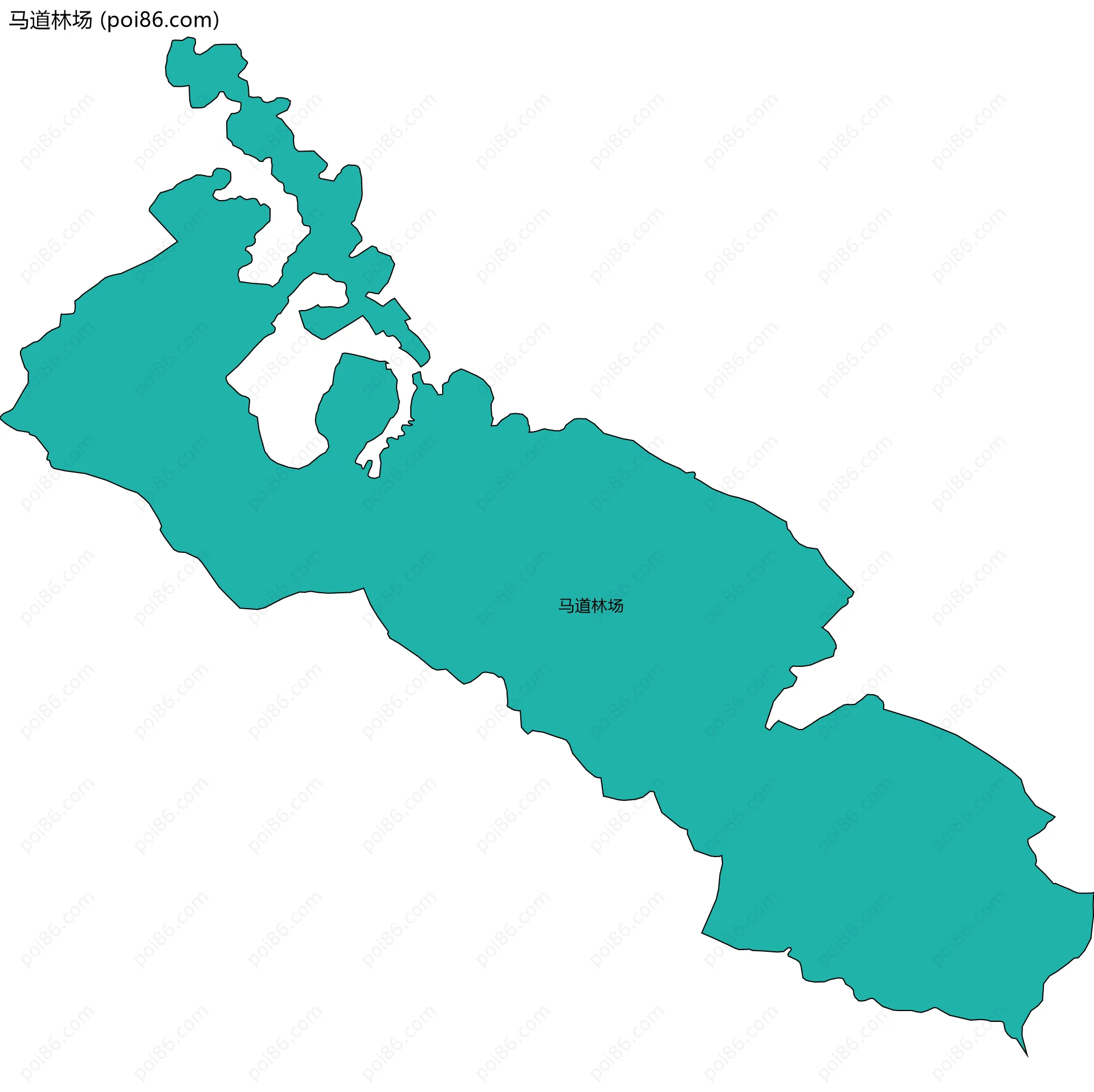 马道林场边界地图