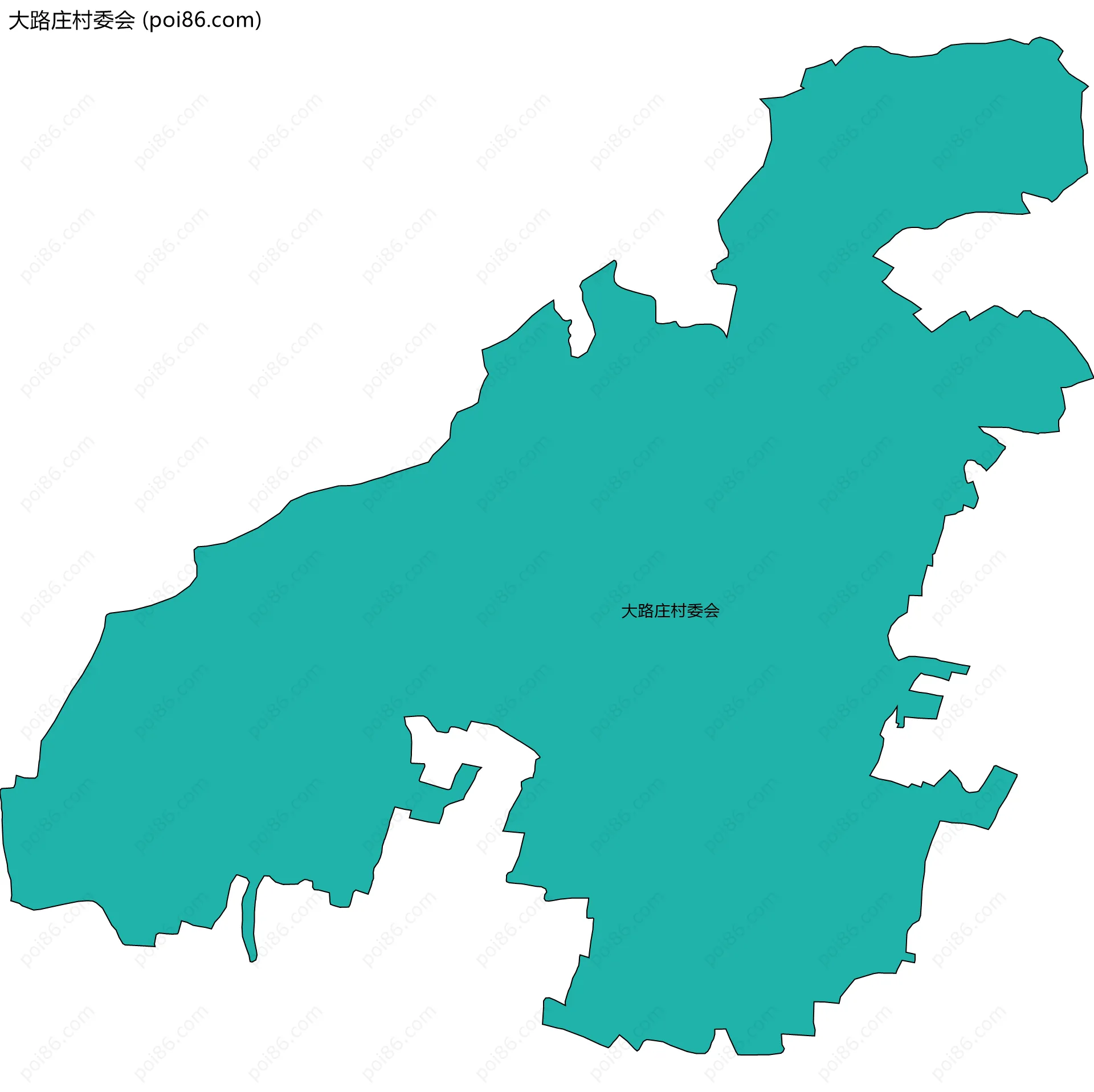 大路庄村委会边界地图