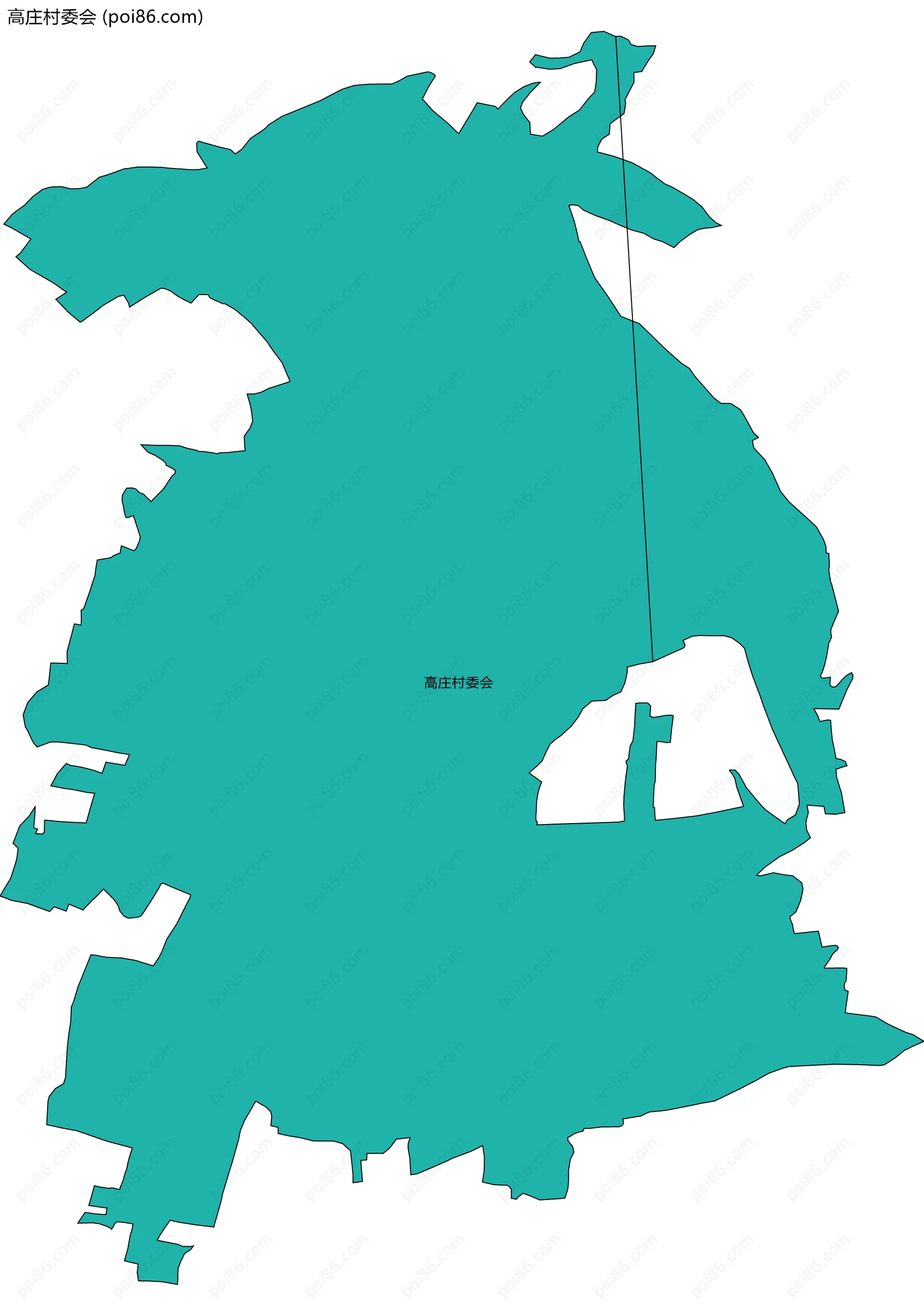 高庄村委会边界地图