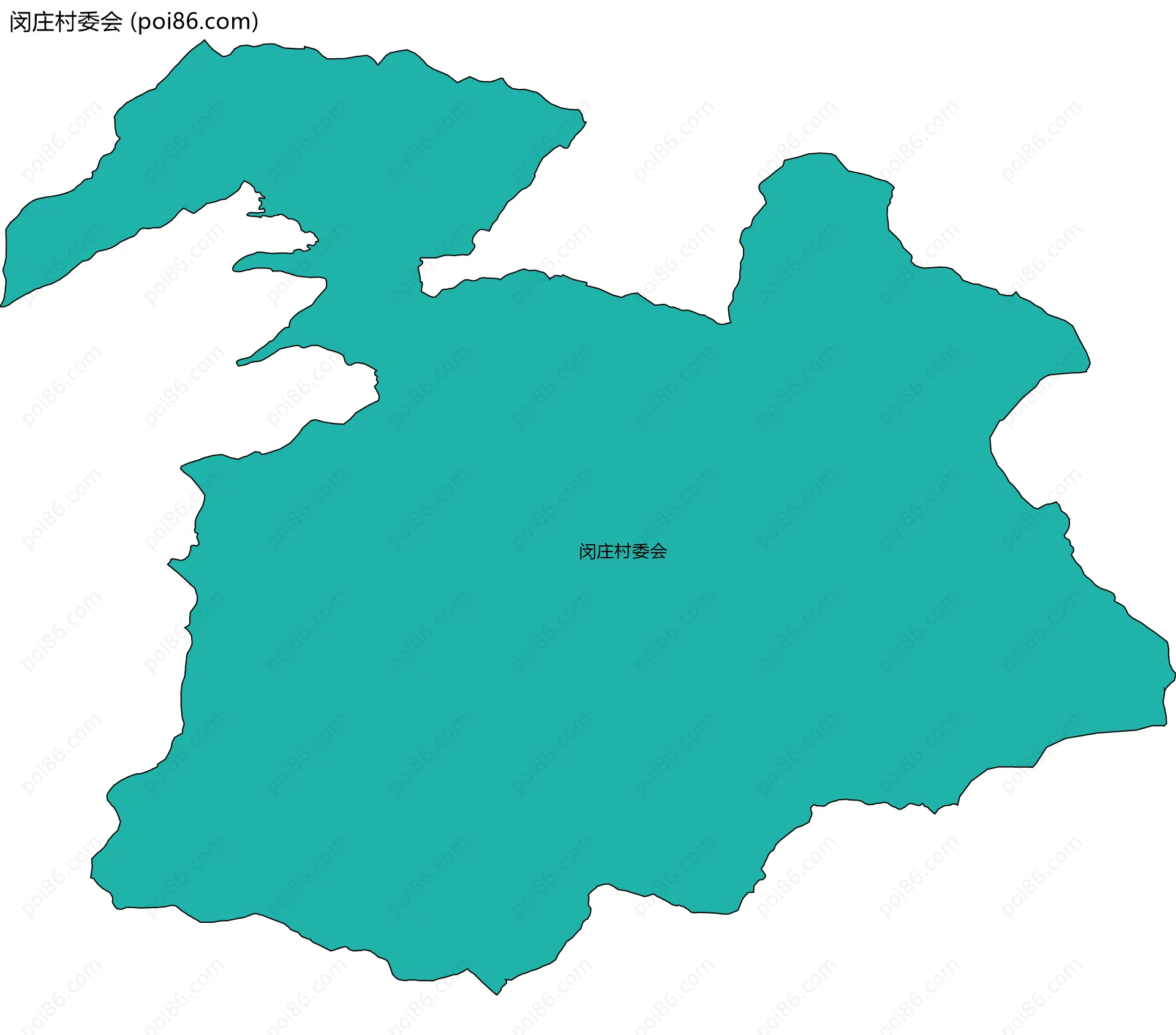 闵庄村委会边界地图