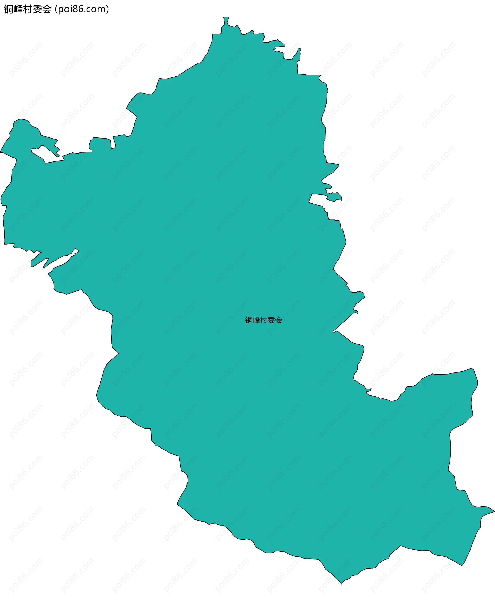 铜峰村委会边界地图