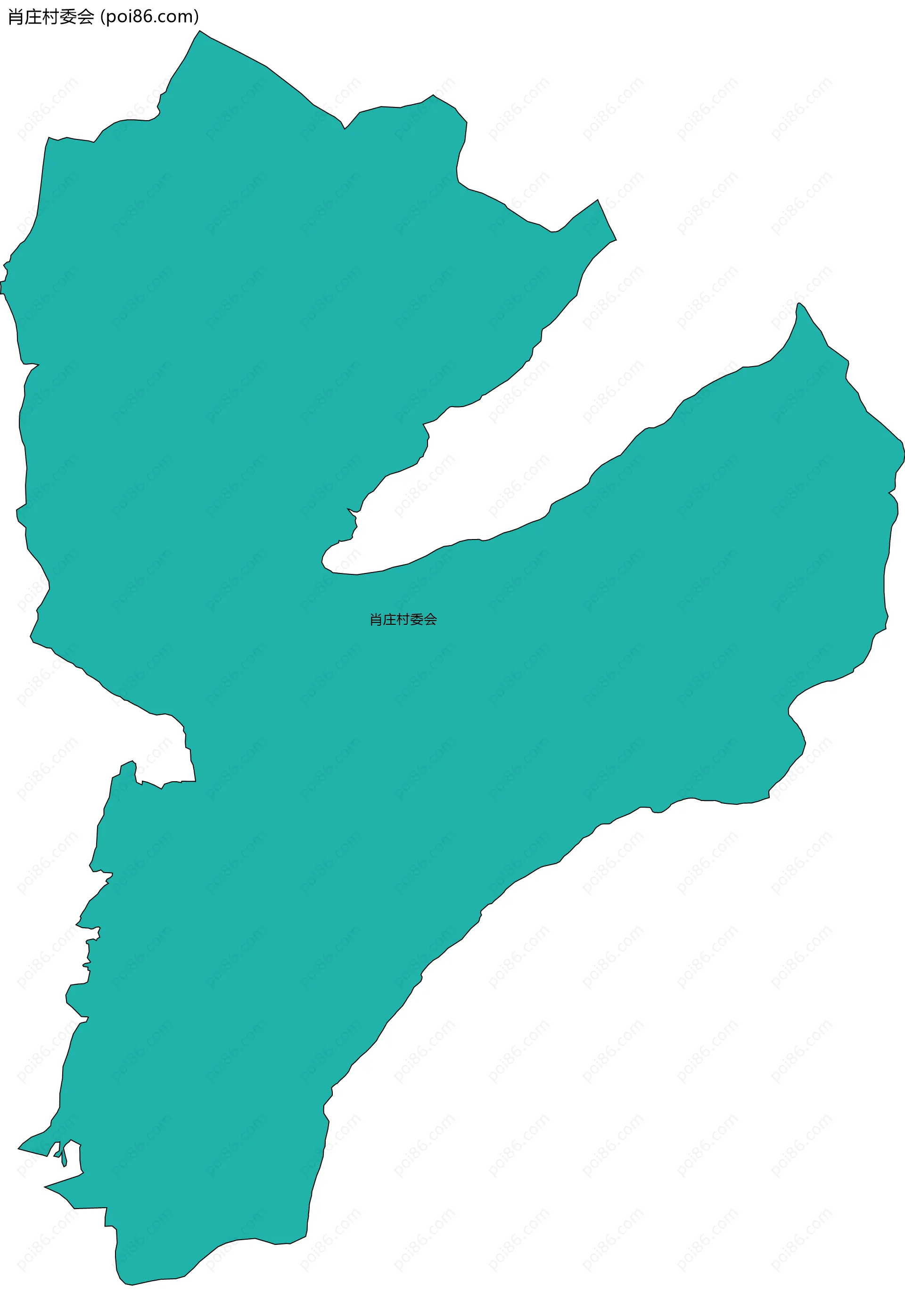 肖庄村委会边界地图