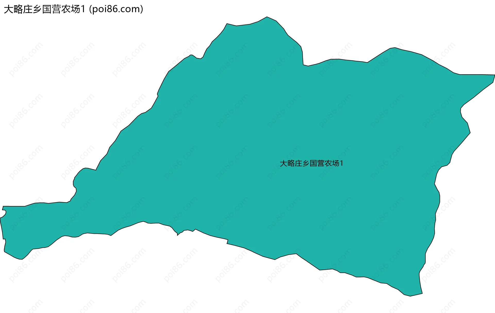 大略庄乡国营农场1边界地图