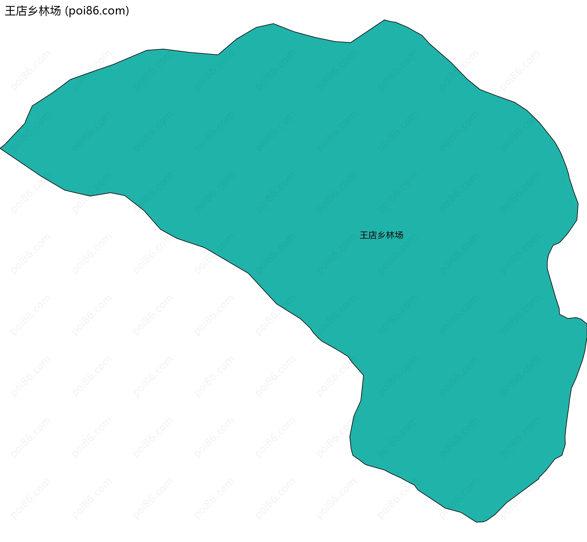 王店乡林场边界地图