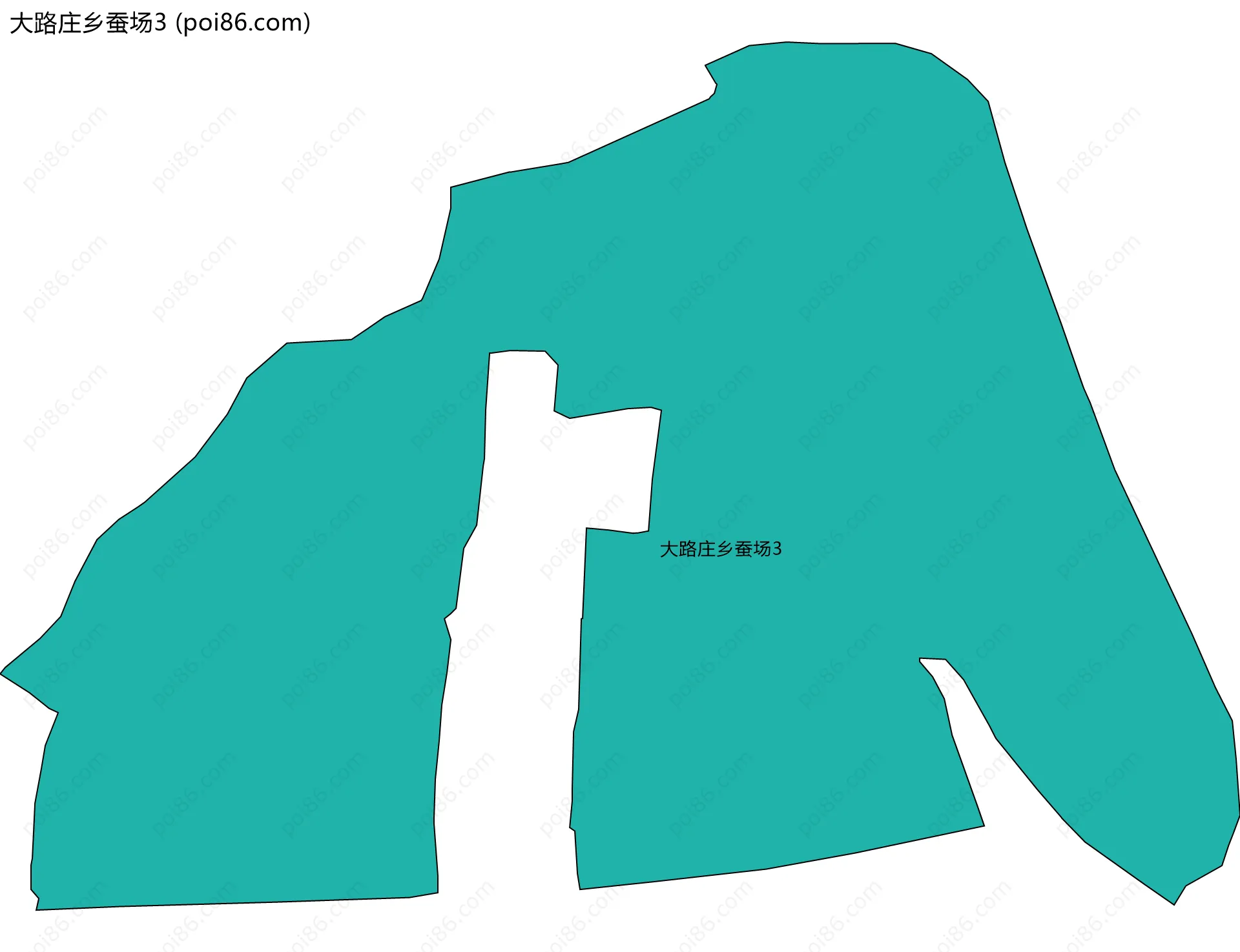 大路庄乡蚕场3边界地图