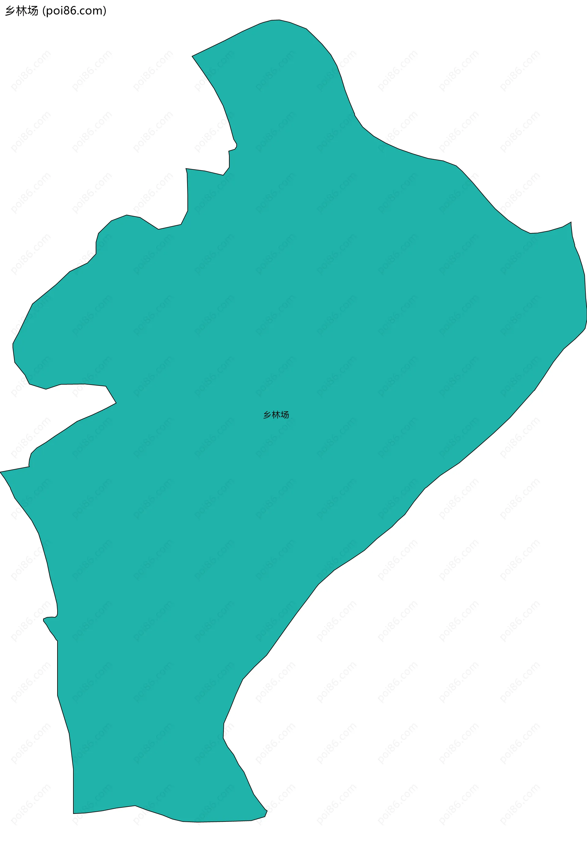 乡林场边界地图