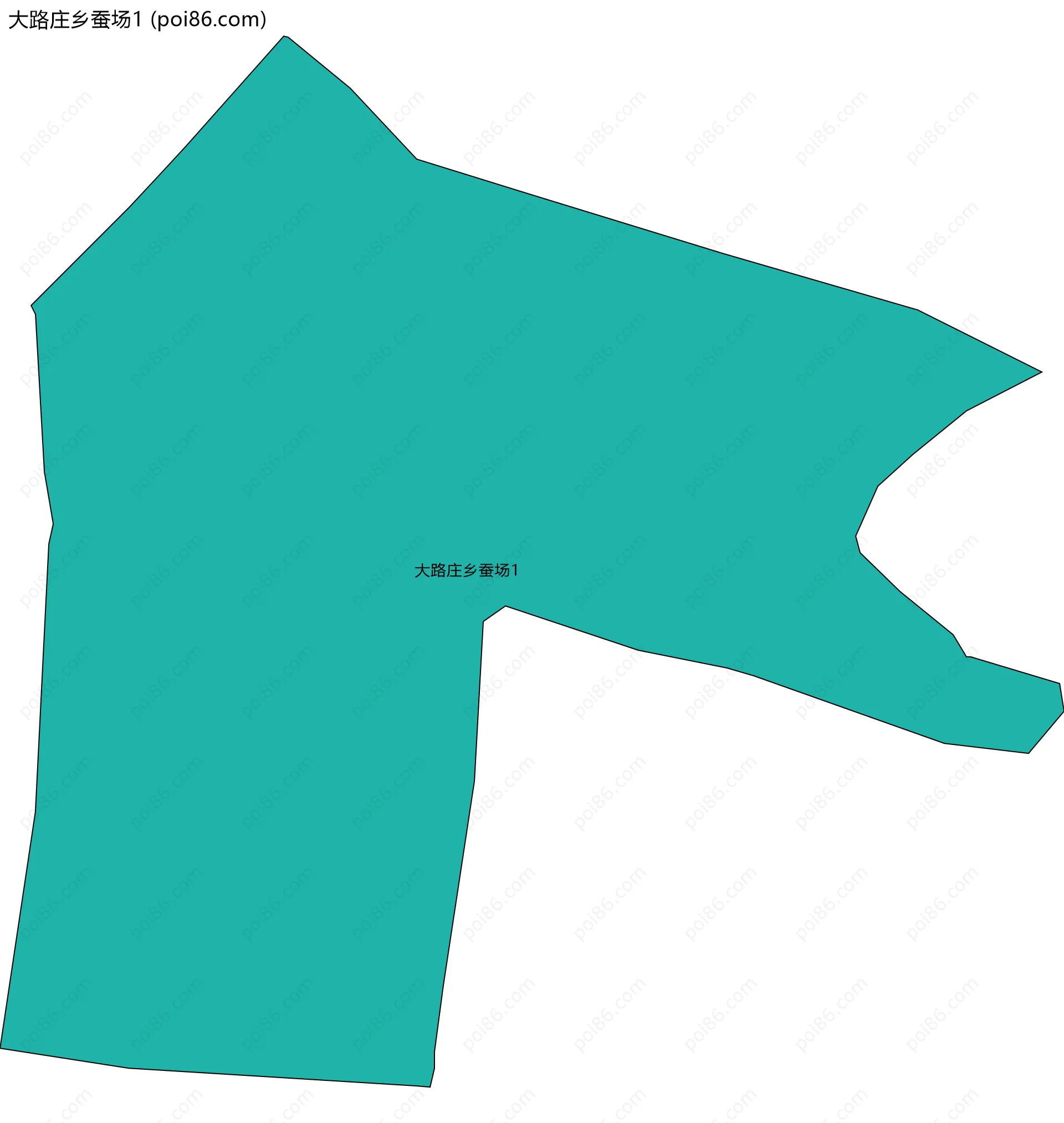 大路庄乡蚕场1边界地图