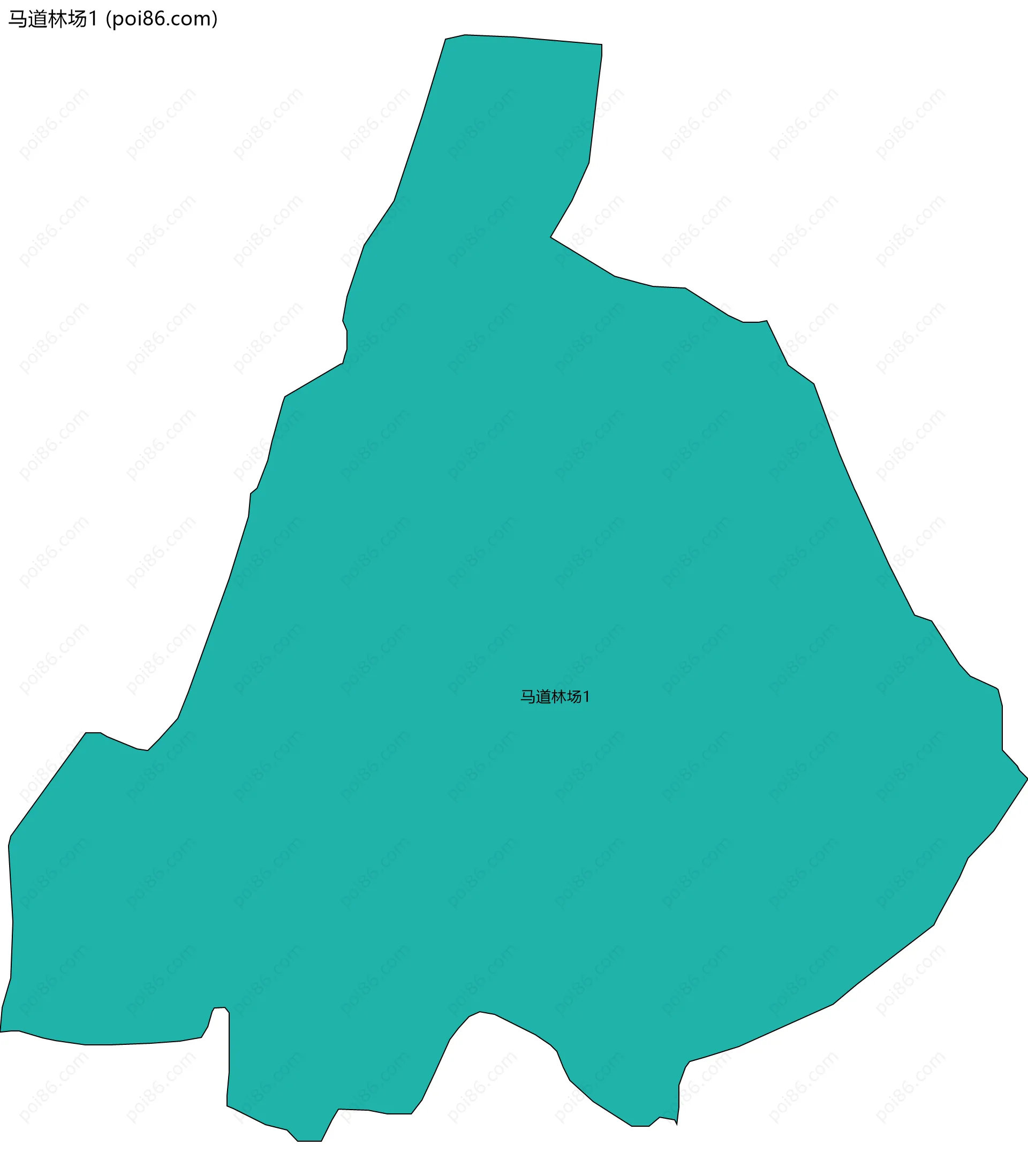 马道林场1边界地图