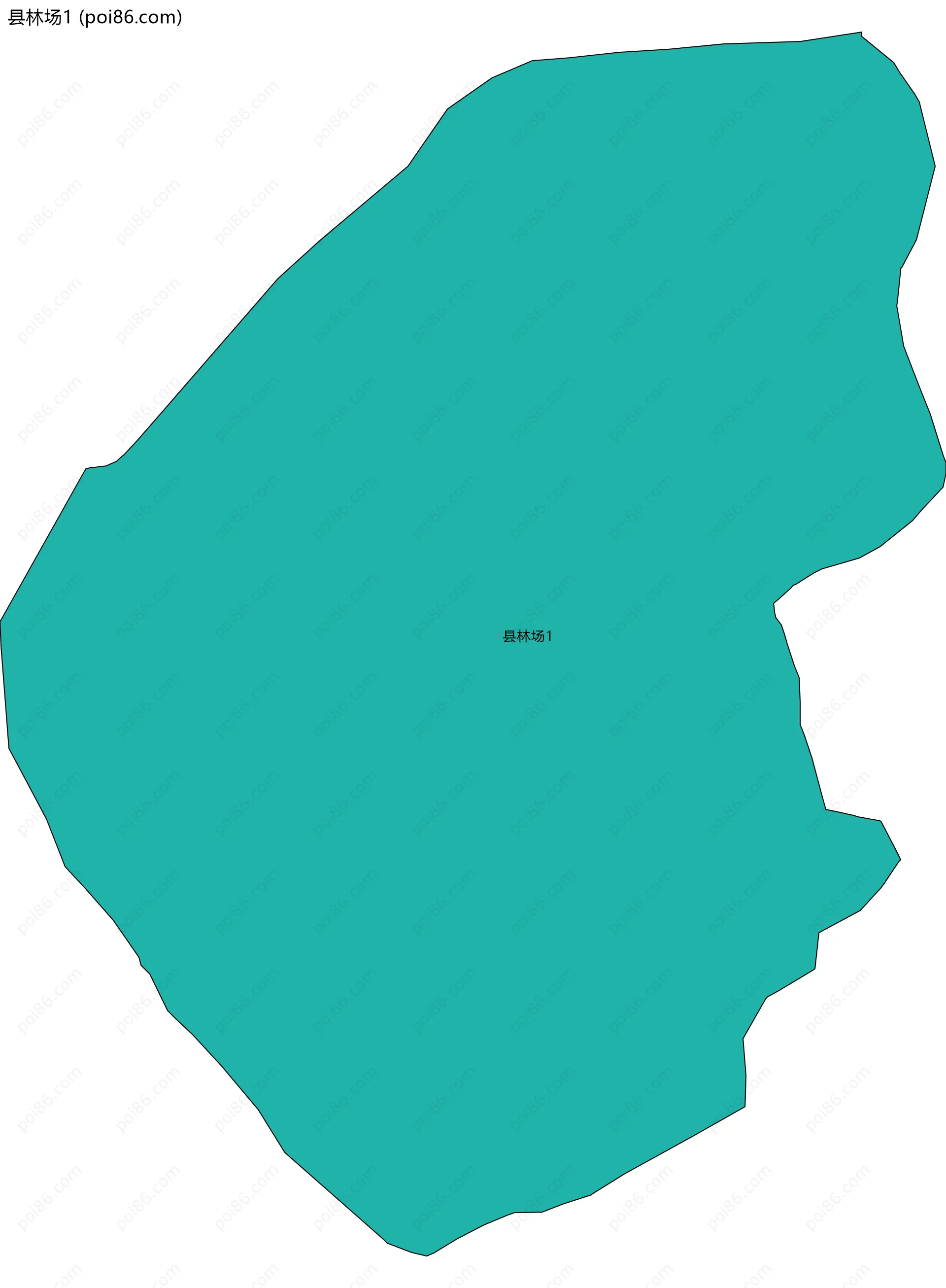 县林场1边界地图