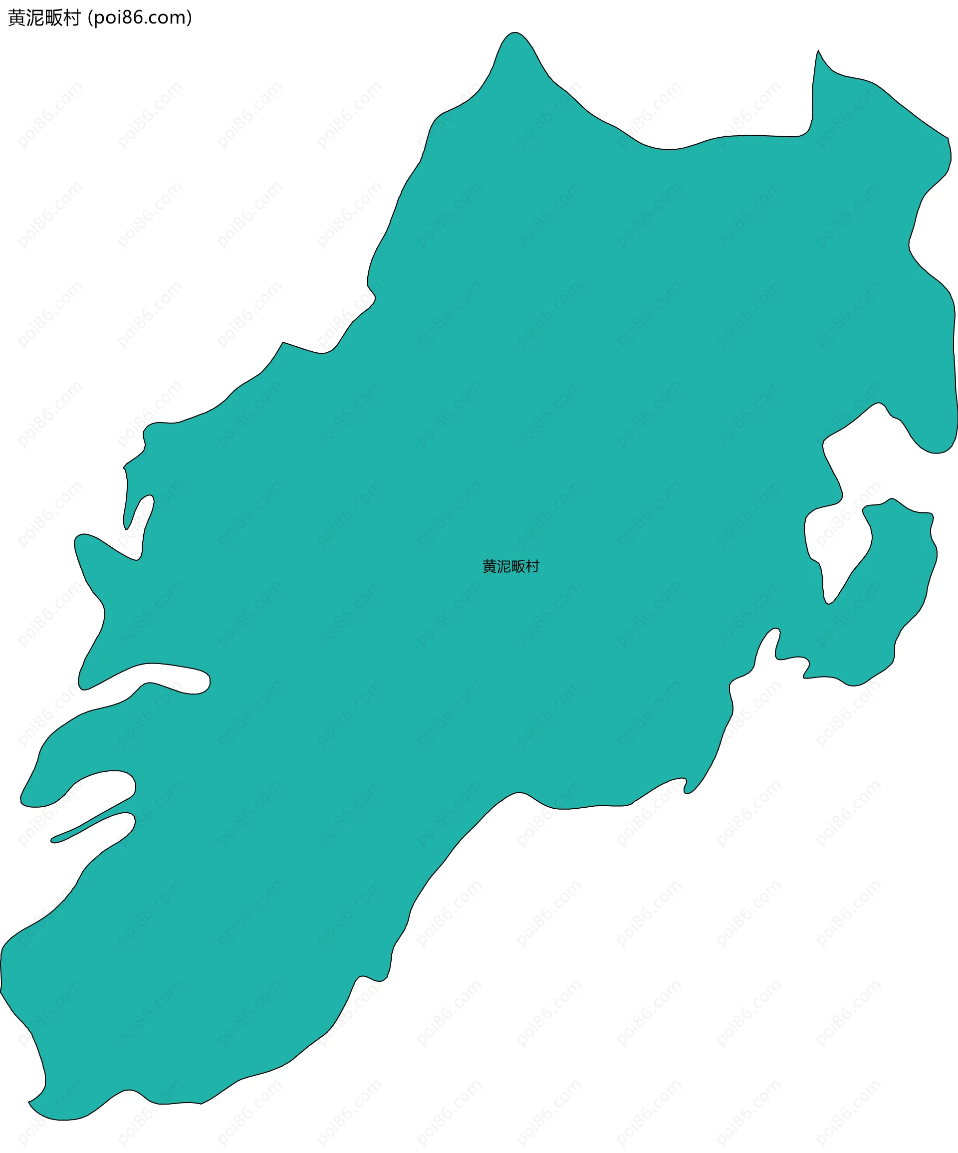 黄泥畈村边界地图