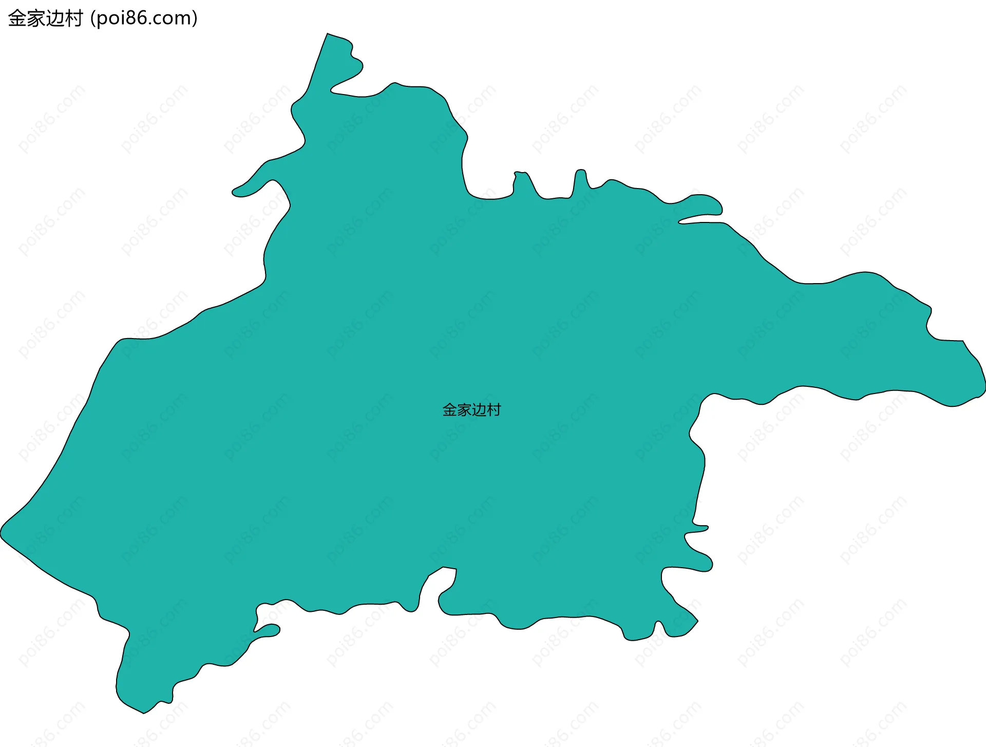 金家边村边界地图
